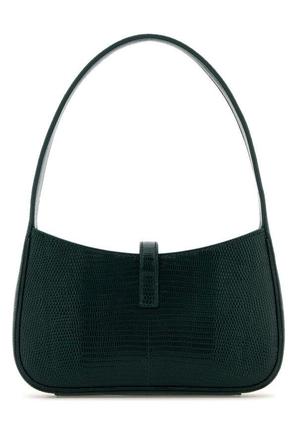 Saint Laurent Paris Bottle Green Leather Mini Le 5 Ã 7 Handbag Size ONE SIZE - 5 Thumbnail