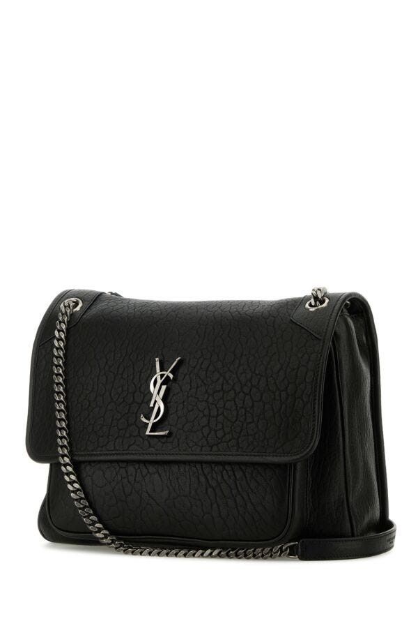 Saint Laurent Paris Black Leather Large Niki Bag Size ONE SIZE - 4 Thumbnail
