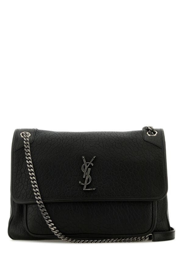 Saint Laurent Paris Black Leather Large Niki Bag Size ONE SIZE - 3 Thumbnail