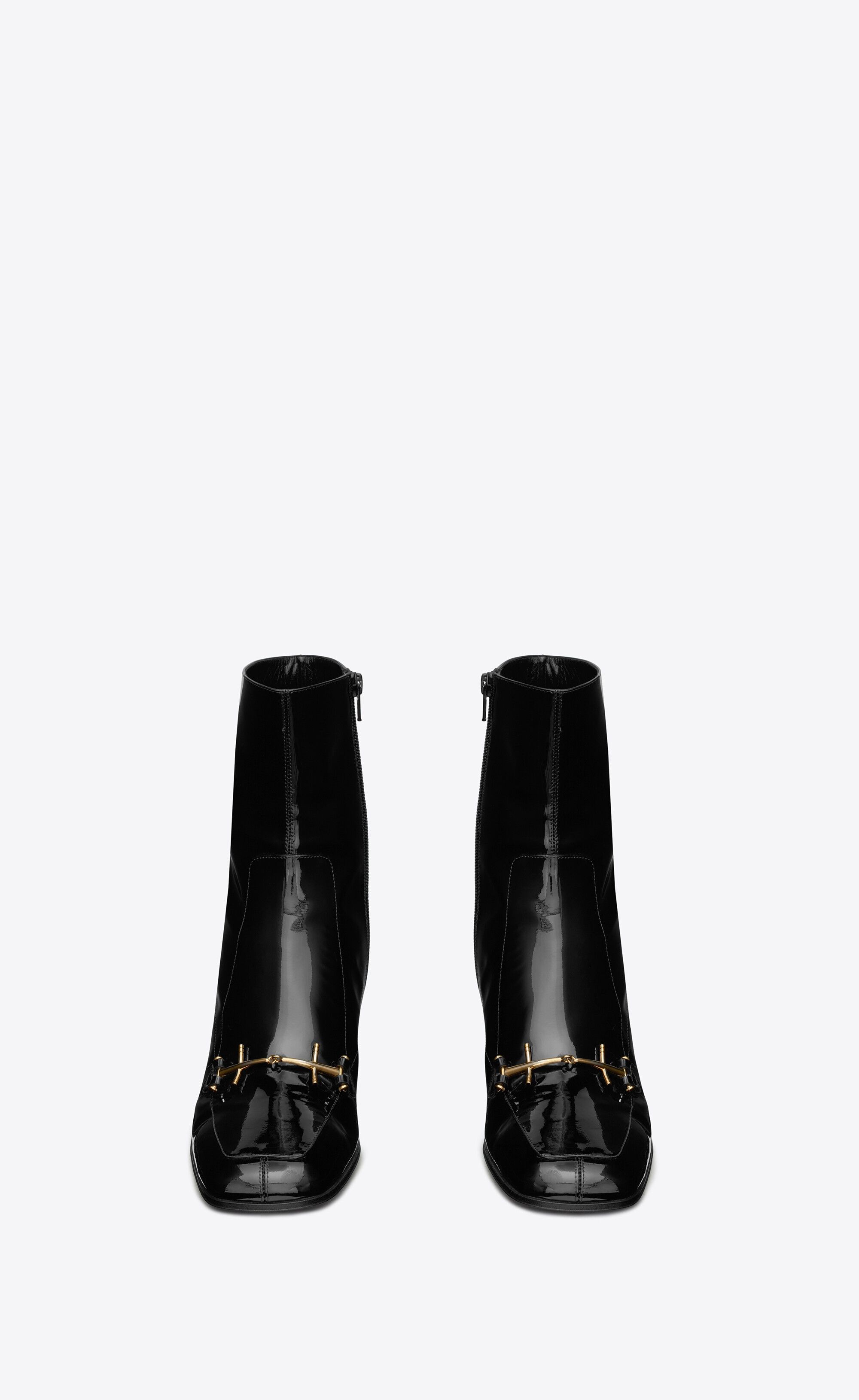 Saint Laurent Paris Beau Boots in Patent Leather Size US 12 / EU 45 - 2 Thumbnail