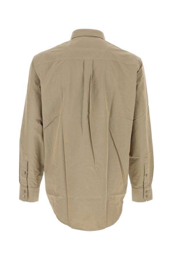 Burberry Khaki Poplin Shirt Size US L / EU 52-54 / 3 - 4 Thumbnail