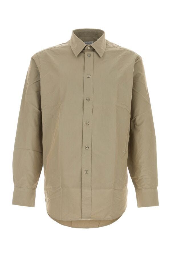 Burberry Khaki Poplin Shirt Size US S / EU 44-46 / 1 - 3 Thumbnail