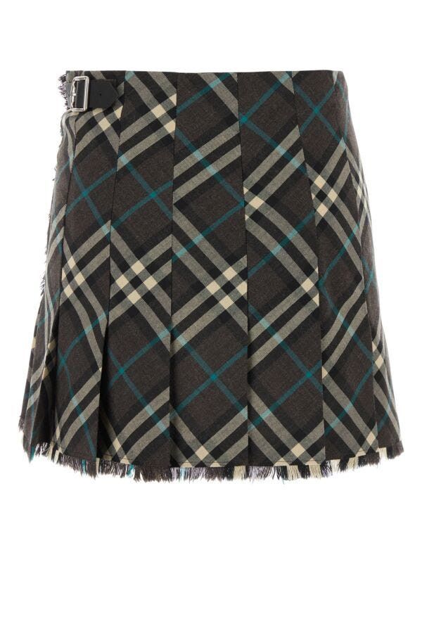Burberry Embroidered Polyester Blend Mini Skirt Size 26" / US 2 / IT 38 - 4 Thumbnail