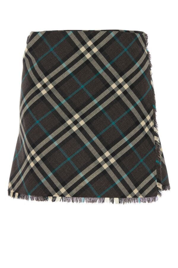 Burberry Embroidered Polyester Blend Mini Skirt Size 26" / US 2 / IT 38 - 3 Thumbnail