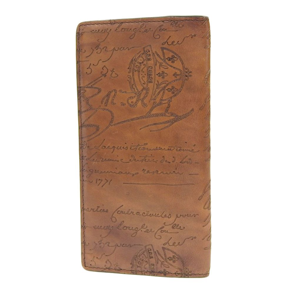 Other Other Berluti Calligraphy Bifold Wallet Brown Diamond Bag DUTY FREE for USA Size ONE SIZE - 2 Thumbnail