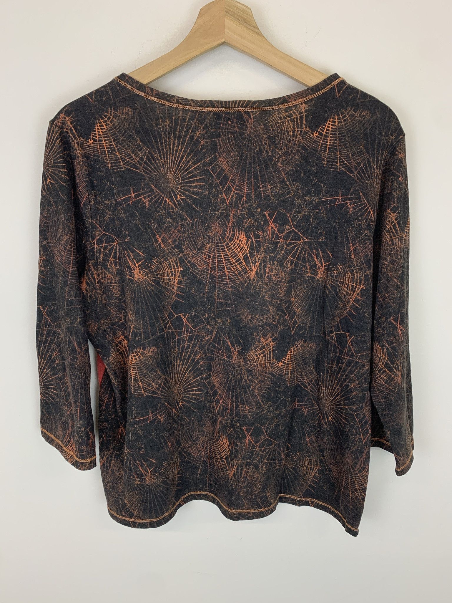 Vintage Vintage Halloween Jack O Lantern Spiderweb Rhinestone Longsleeve Size M (L) Size US M / EU 48-50 / 2 - 5 Thumbnail