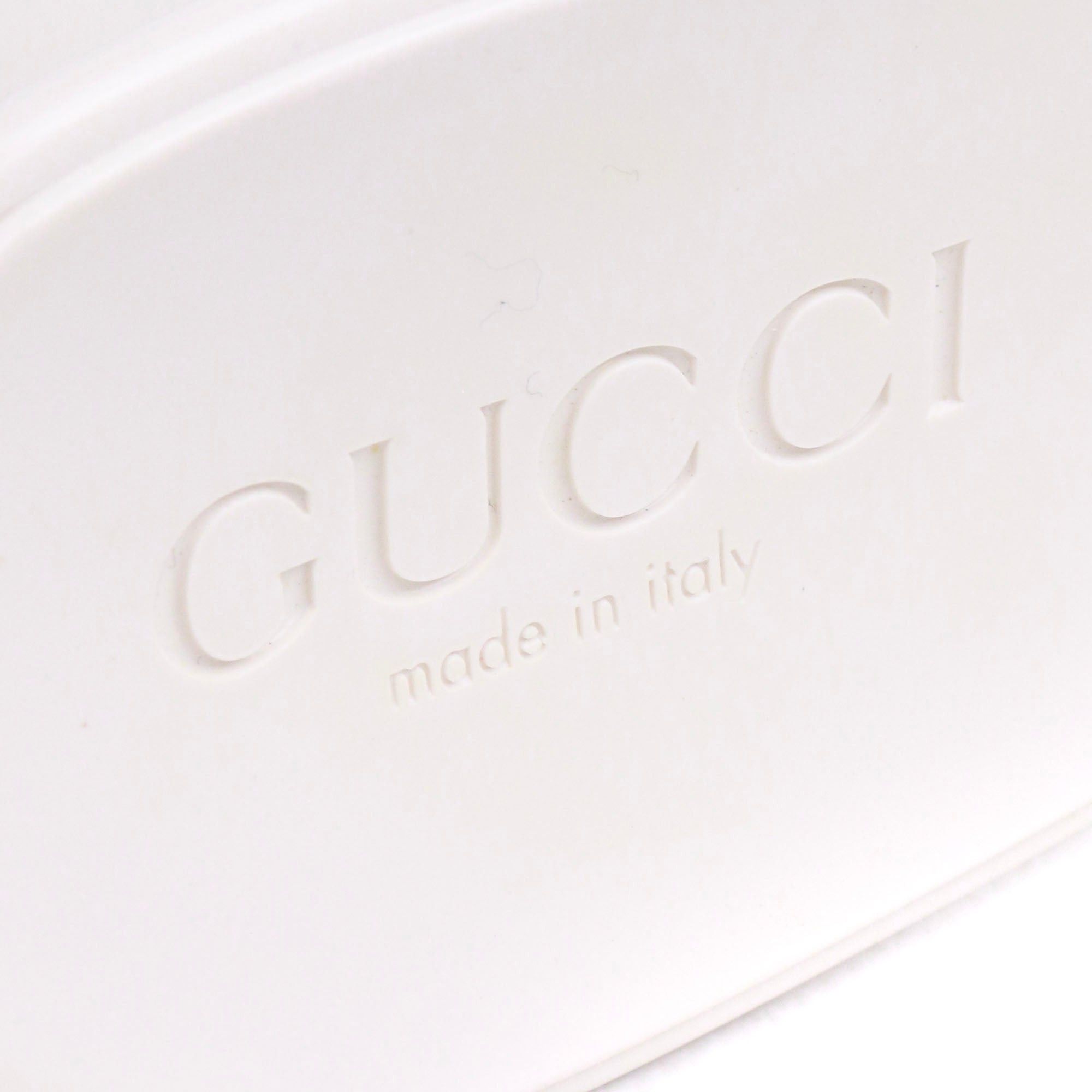 Gucci GUCCI - Gucci white rubber heeled sandals (T35) Size US 4 / IT 34 - 6 Thumbnail