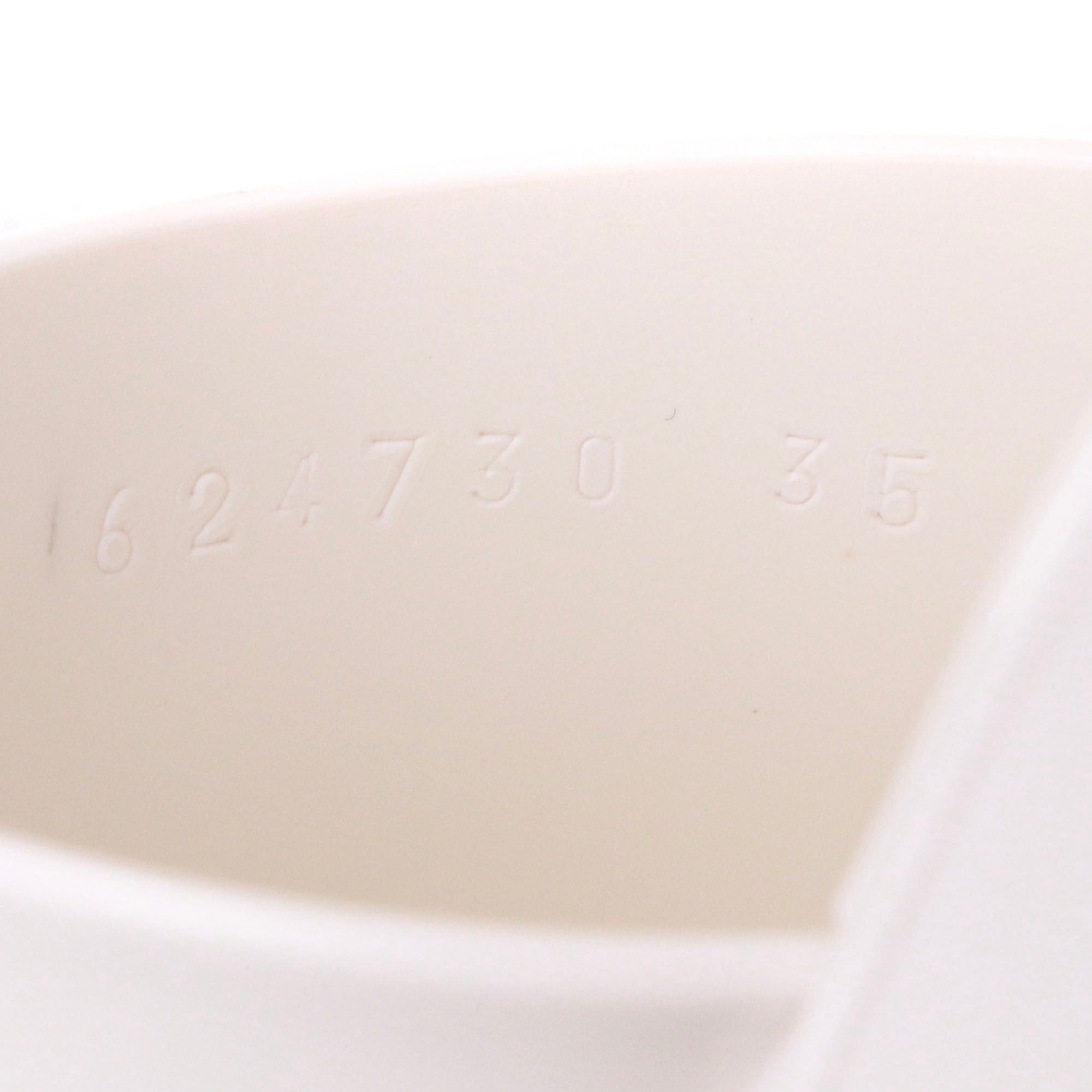 Gucci GUCCI - Gucci white rubber heeled sandals (T35) Size US 4 / IT 34 - 7 Thumbnail