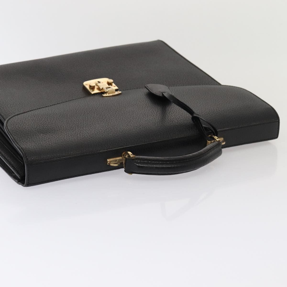 Gucci Black Leather Briefcase Bag (Pre-Owned) Size ONE SIZE - 4 Thumbnail