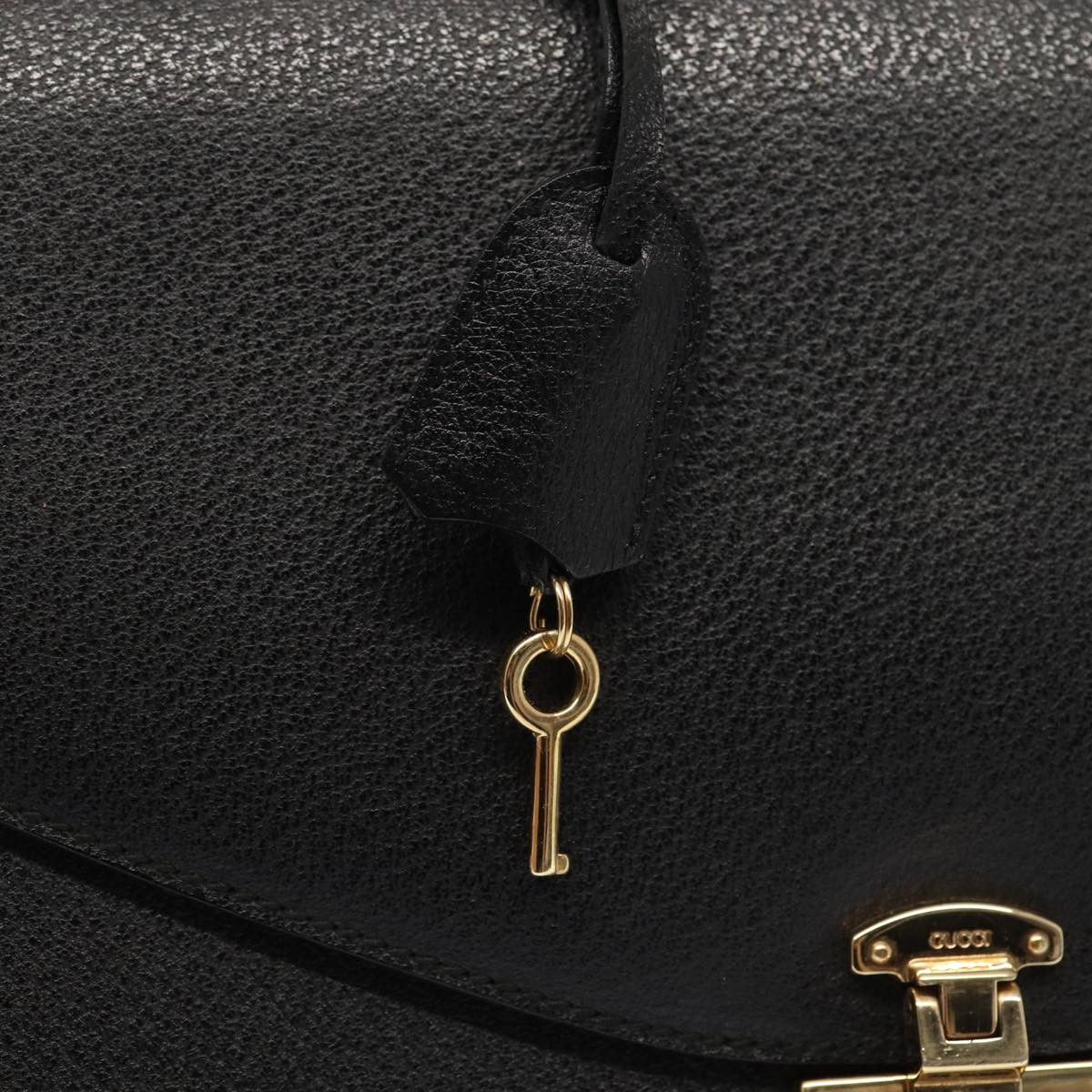 Gucci Black Leather Briefcase Bag (Pre-Owned) Size ONE SIZE - 10 Thumbnail