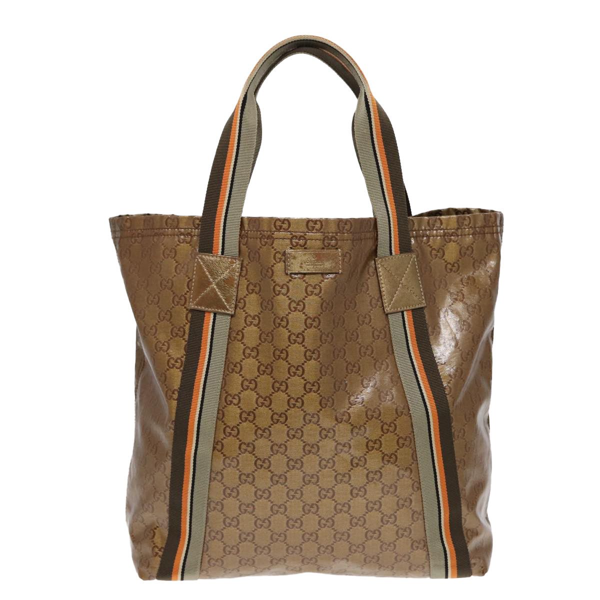 Gucci Gg Canvas Brown Canvas Tote Bag (Pre-Owned) Size ONE SIZE - 2 Thumbnail