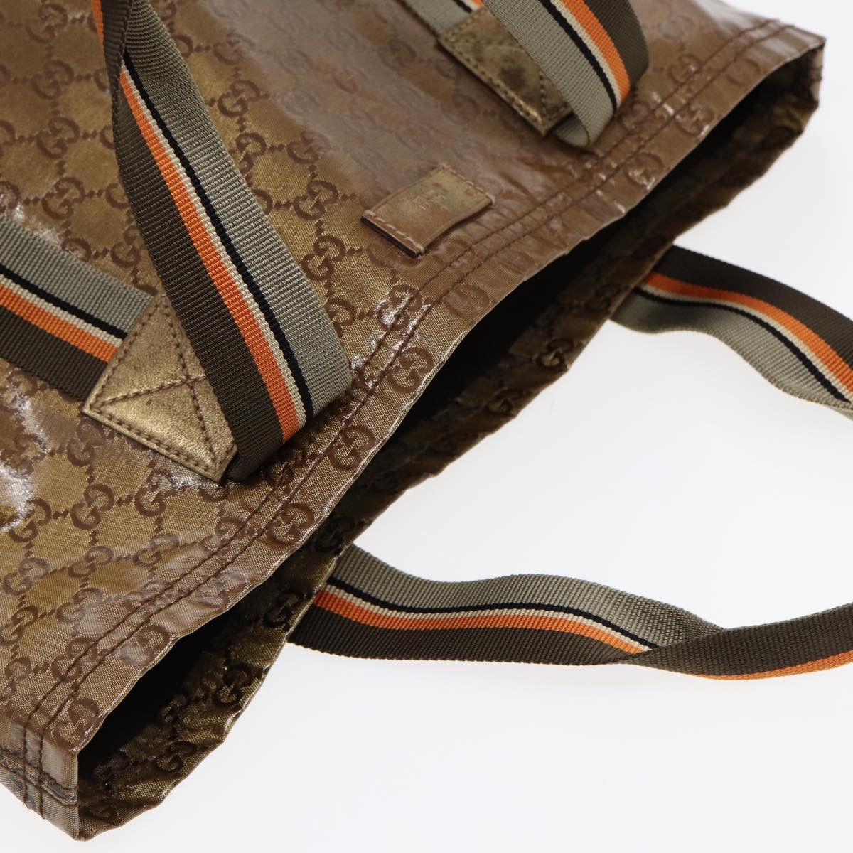 Gucci Gg Canvas Brown Canvas Tote Bag (Pre-Owned) Size ONE SIZE - 6 Thumbnail