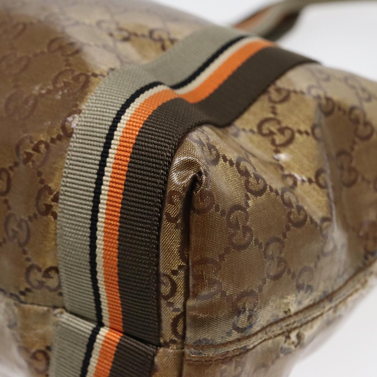 Gucci Gg Canvas Brown Canvas Tote Bag (Pre-Owned) Size ONE SIZE - 12 Thumbnail