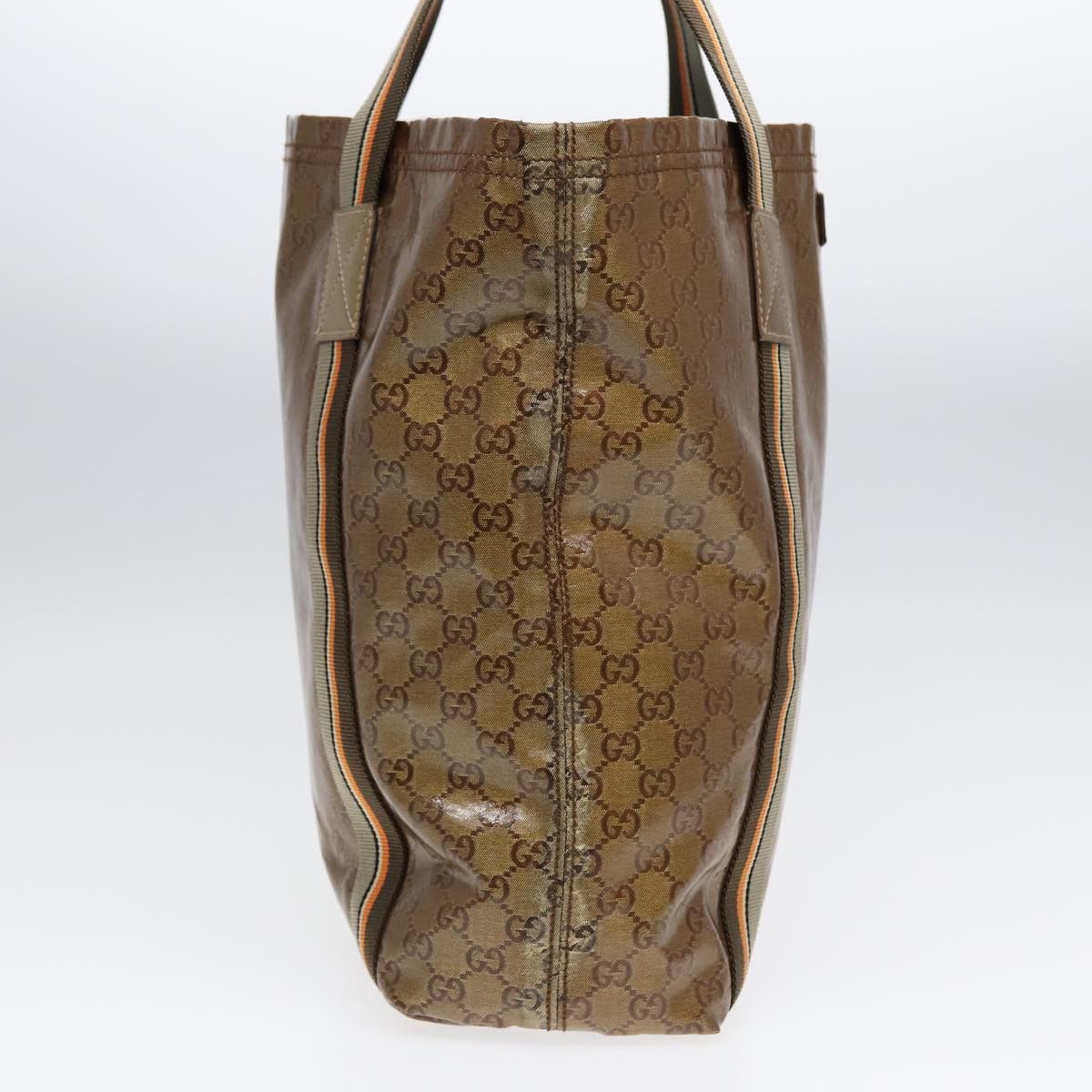 Gucci Gg Canvas Brown Canvas Tote Bag (Pre-Owned) Size ONE SIZE - 4 Thumbnail
