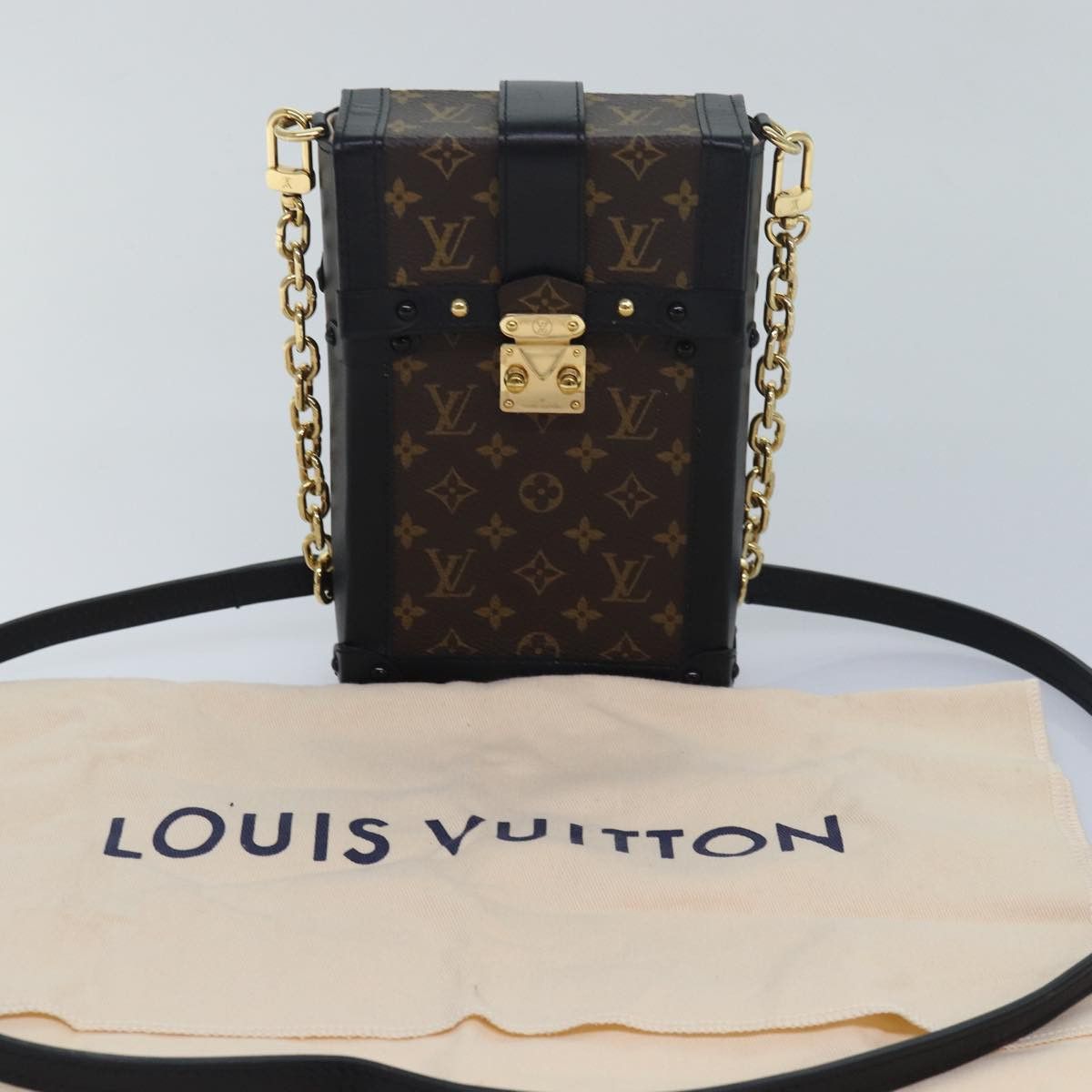 Louis Vuitton Trunk Brown Canvas Shoulder Bag (Pre-Owned) Size ONE SIZE - 9 Thumbnail