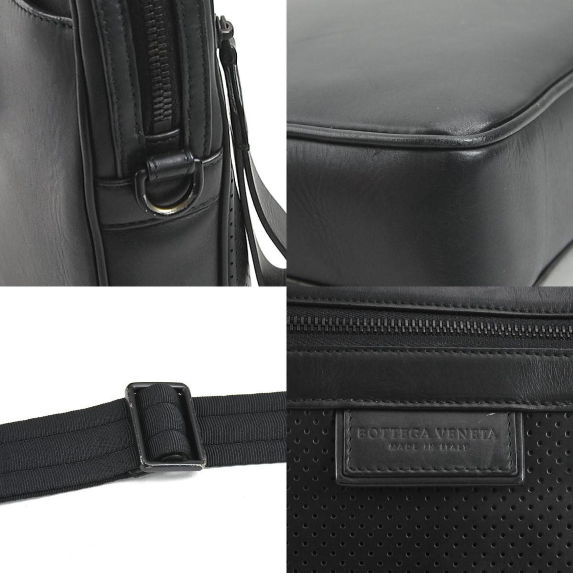 Bottega Veneta BOTTEGA VENETA Handbag Bag Leggero Leather Black Men's r10142g Size ONE SIZE - 5 Thumbnail
