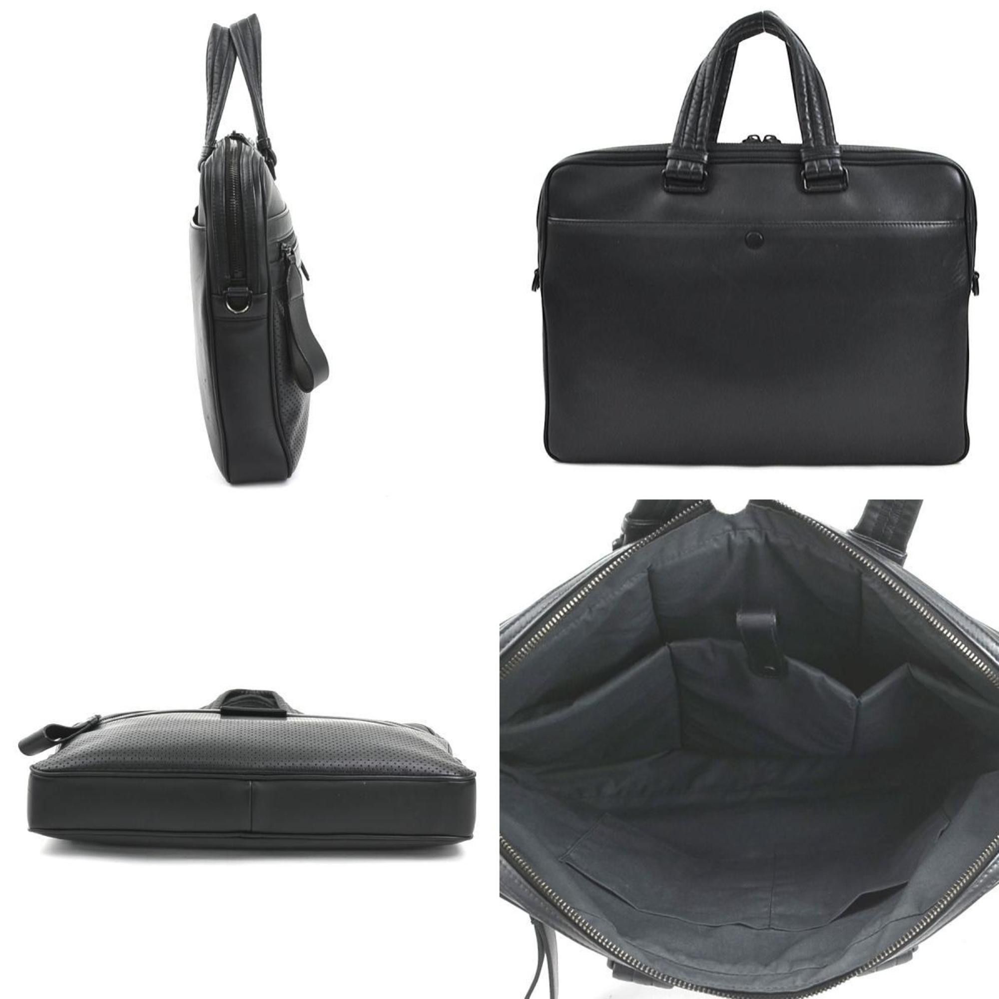 Bottega Veneta BOTTEGA VENETA Handbag Bag Leggero Leather Black Men's r10142g Size ONE SIZE - 2 Thumbnail