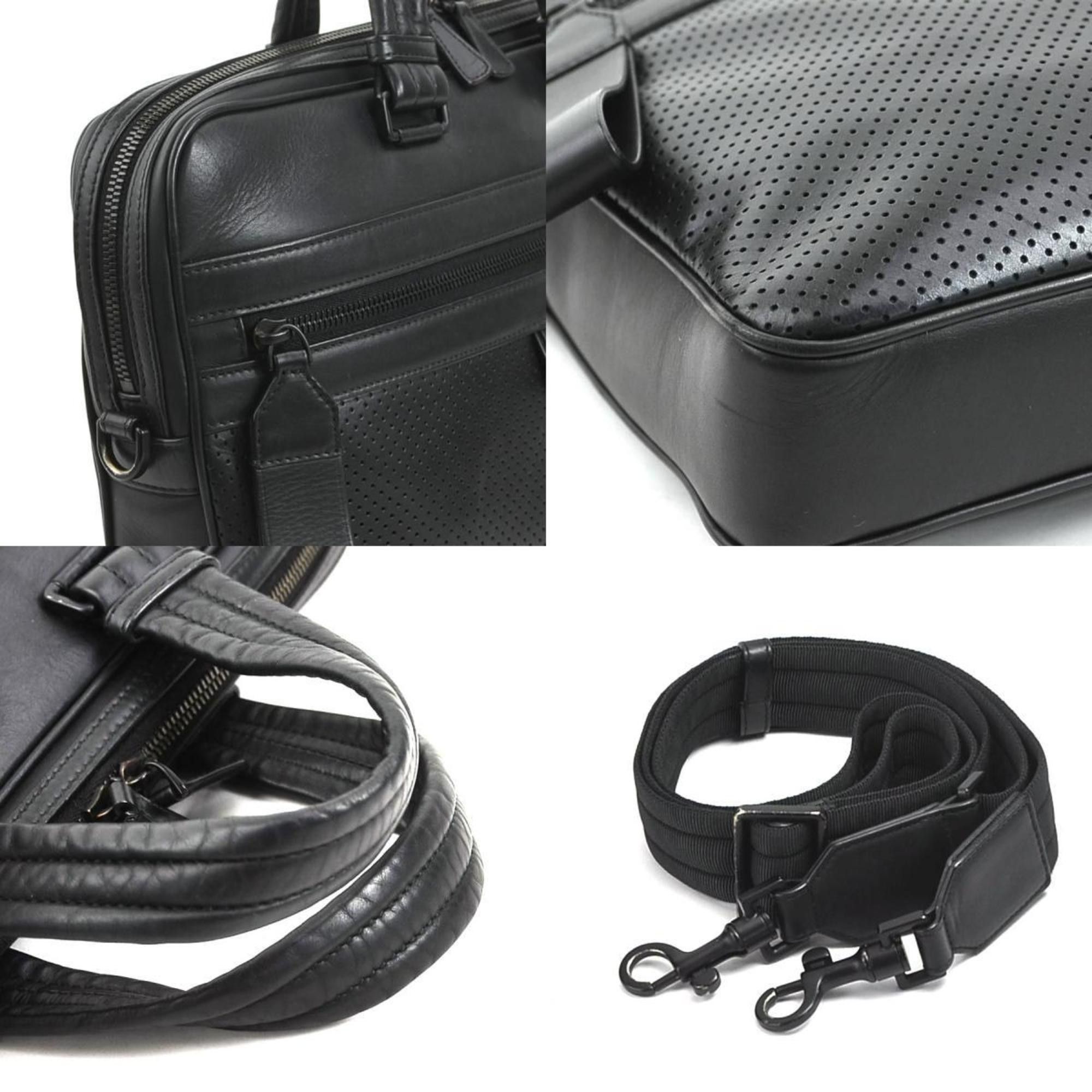 Bottega Veneta BOTTEGA VENETA Handbag Bag Leggero Leather Black Men's r10142g Size ONE SIZE - 3 Thumbnail
