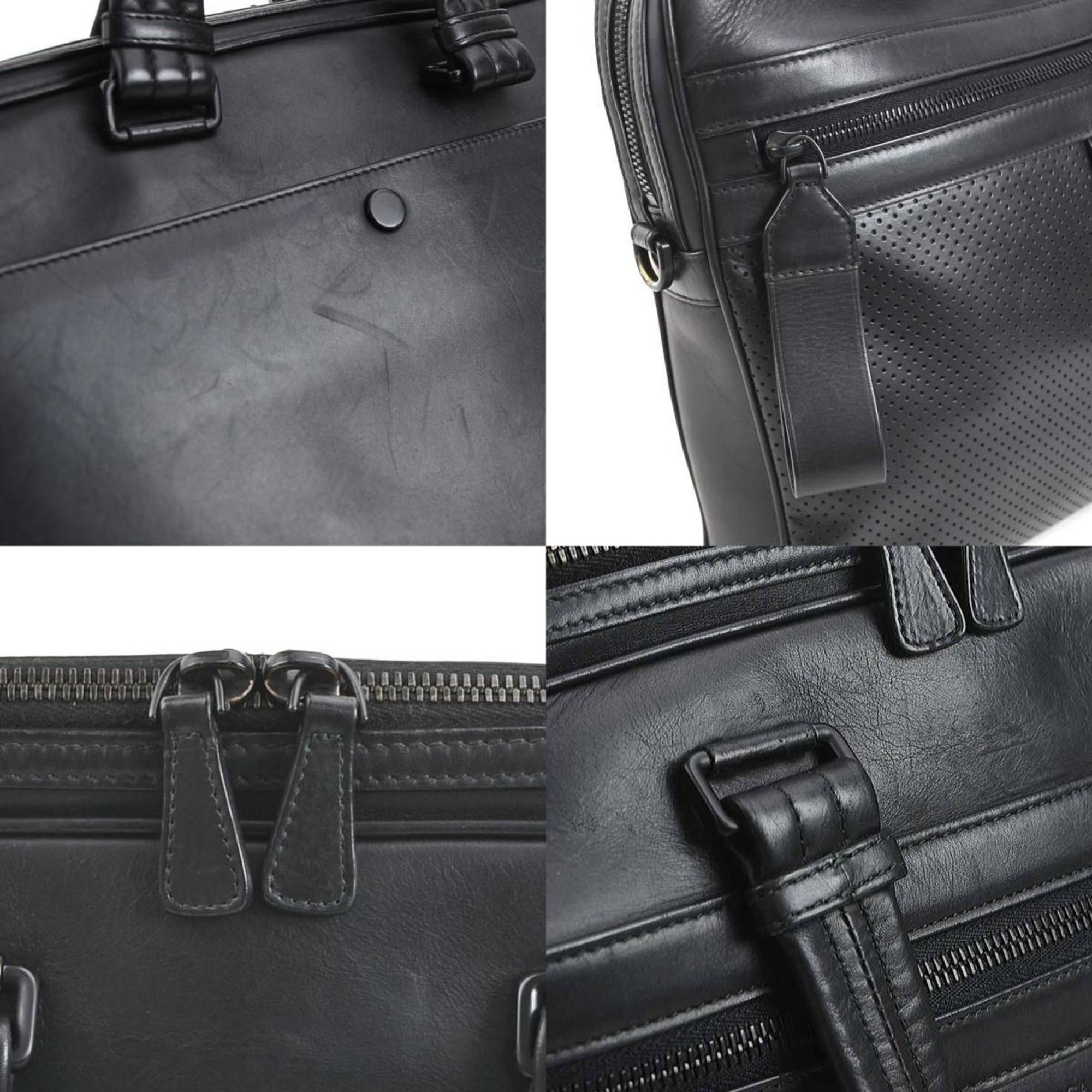 Bottega Veneta BOTTEGA VENETA Handbag Bag Leggero Leather Black Men's r10142g Size ONE SIZE - 4 Thumbnail