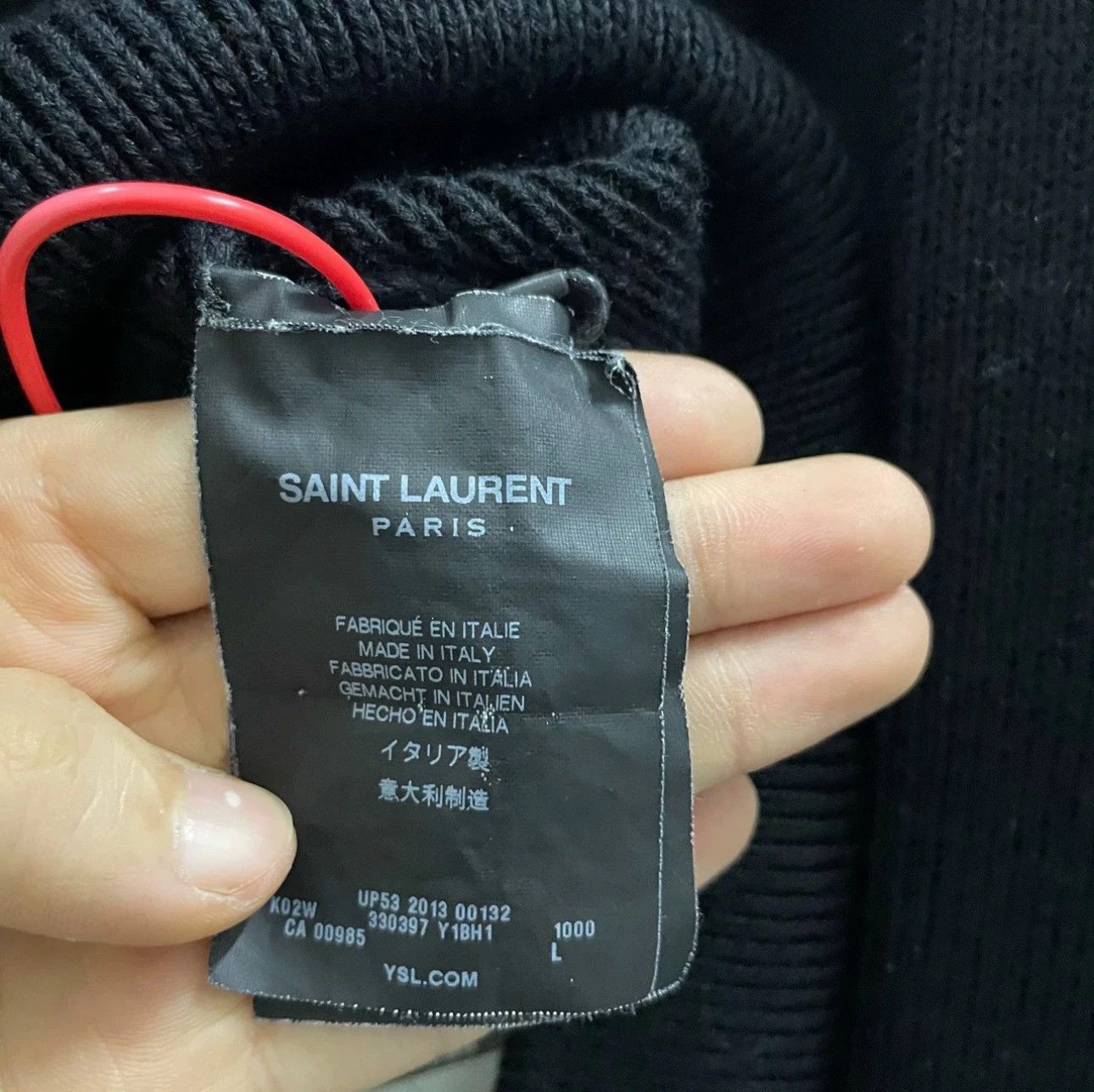 Saint Laurent Paris Saint Laurent Paris Round neck knitted sweater Size US L / EU 52-54 / 3 - 4 Thumbnail