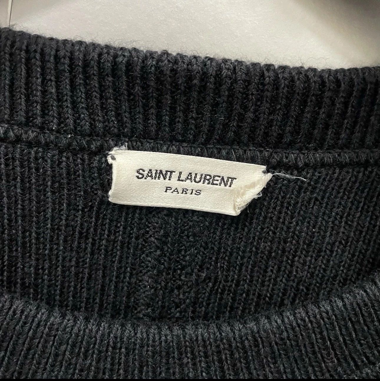 Saint Laurent Paris Saint Laurent Paris Round neck knitted sweater Size US L / EU 52-54 / 3 - 2 Thumbnail