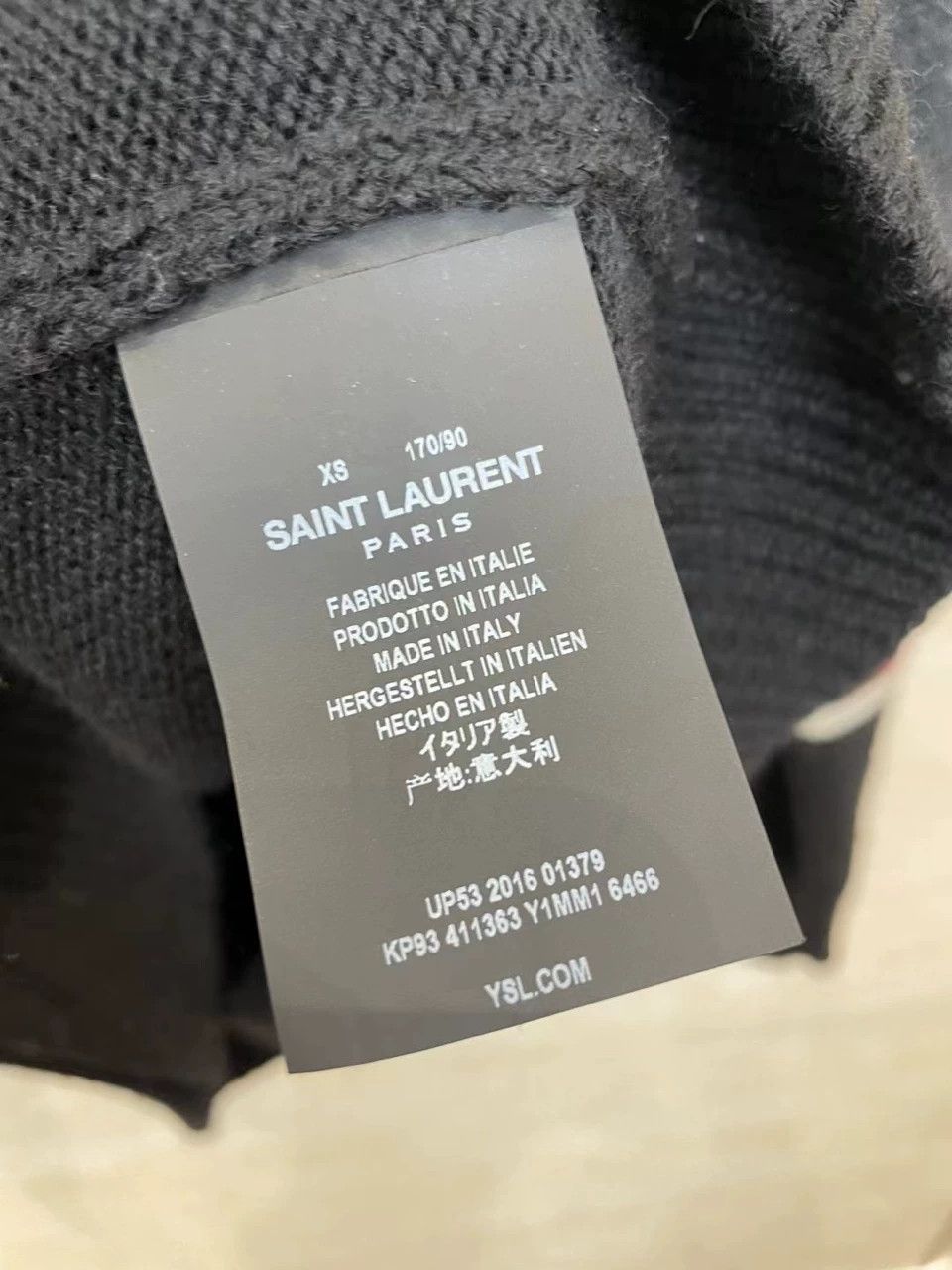 Saint Laurent Paris Saint Laurent Paris Black dinosaur sweater Size US XS / EU 42 / 0 - 4 Thumbnail