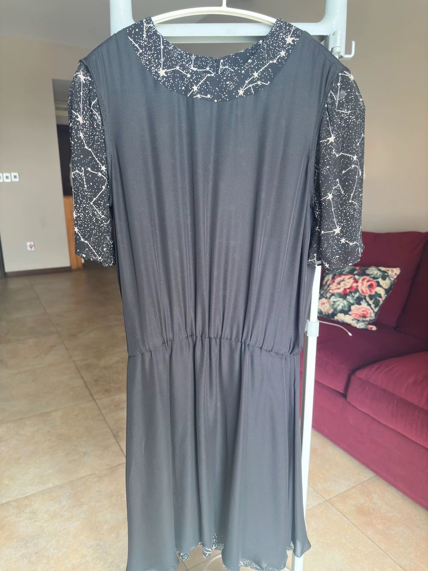 Saint Laurent Paris Saint Laurent Paris Constellation double-layer mulberry silk dress Size US 38 / EU 54 - 8 Thumbnail