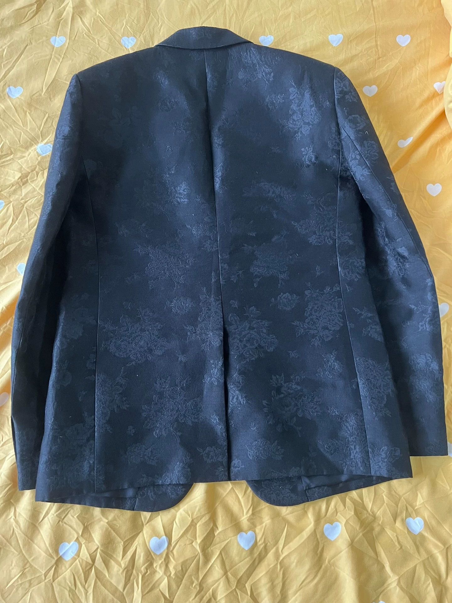 Saint Laurent Paris Saint Laurent Paris Flower Embroidered Mulberry Silk Jacket Size US M / EU 48-50 / 2 - 2 Thumbnail