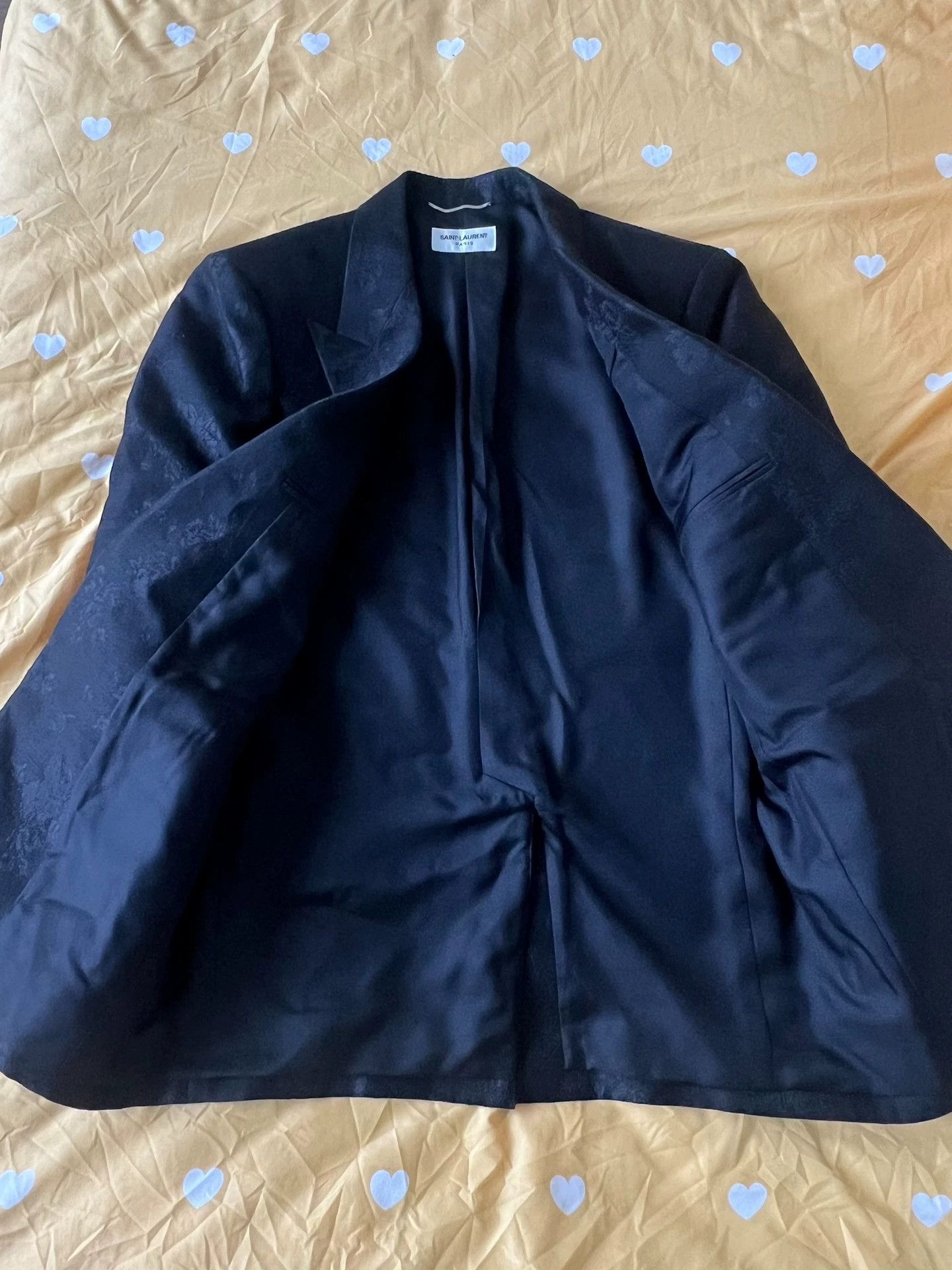 Saint Laurent Paris Saint Laurent Paris Flower Embroidered Mulberry Silk Jacket Size US M / EU 48-50 / 2 - 3 Thumbnail