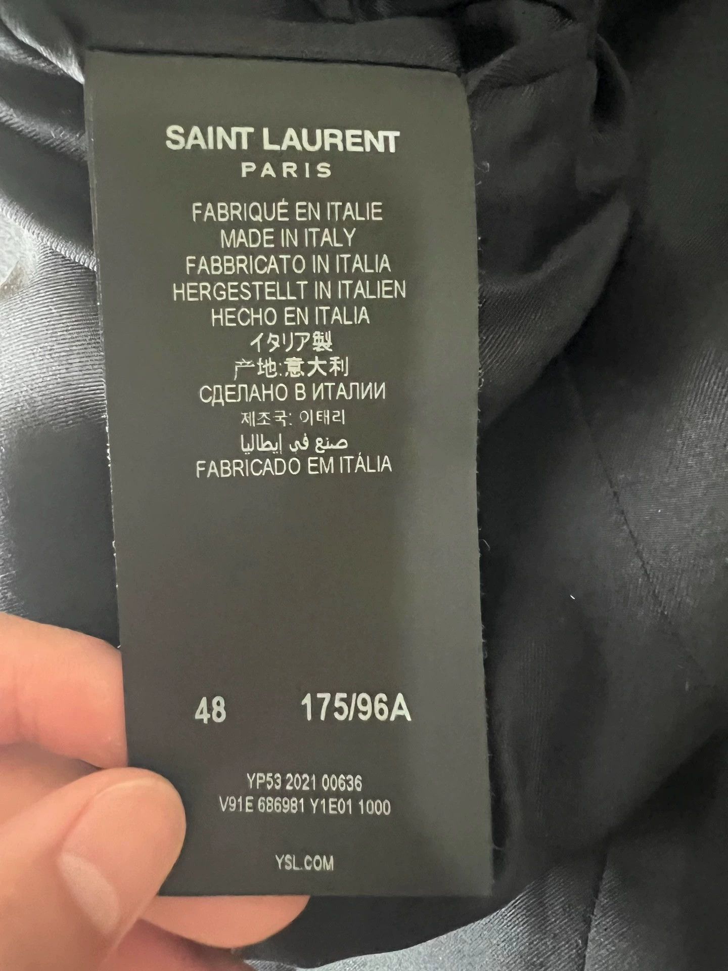 Saint Laurent Paris Saint Laurent Paris Flower Embroidered Mulberry Silk Jacket Size US M / EU 48-50 / 2 - 5 Thumbnail