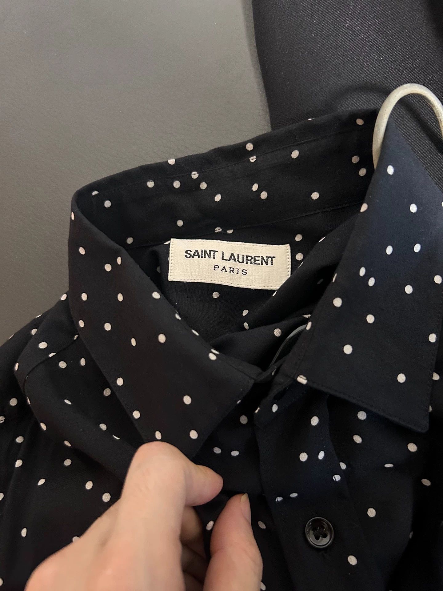Saint Laurent Paris Saint Laurent Paris Starry Wave Dot Shirt Size US XS / EU 42 / 0 - 3 Thumbnail