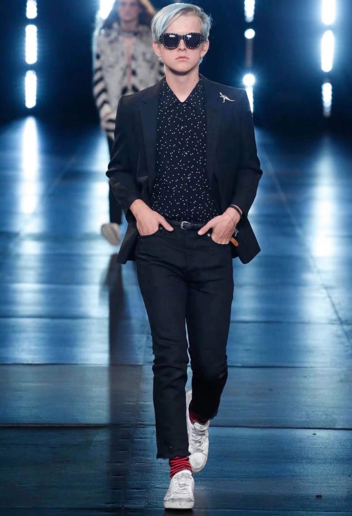 Saint Laurent Paris Saint Laurent Paris Starry Wave Dot Shirt Size US XS / EU 42 / 0 - 9 Thumbnail