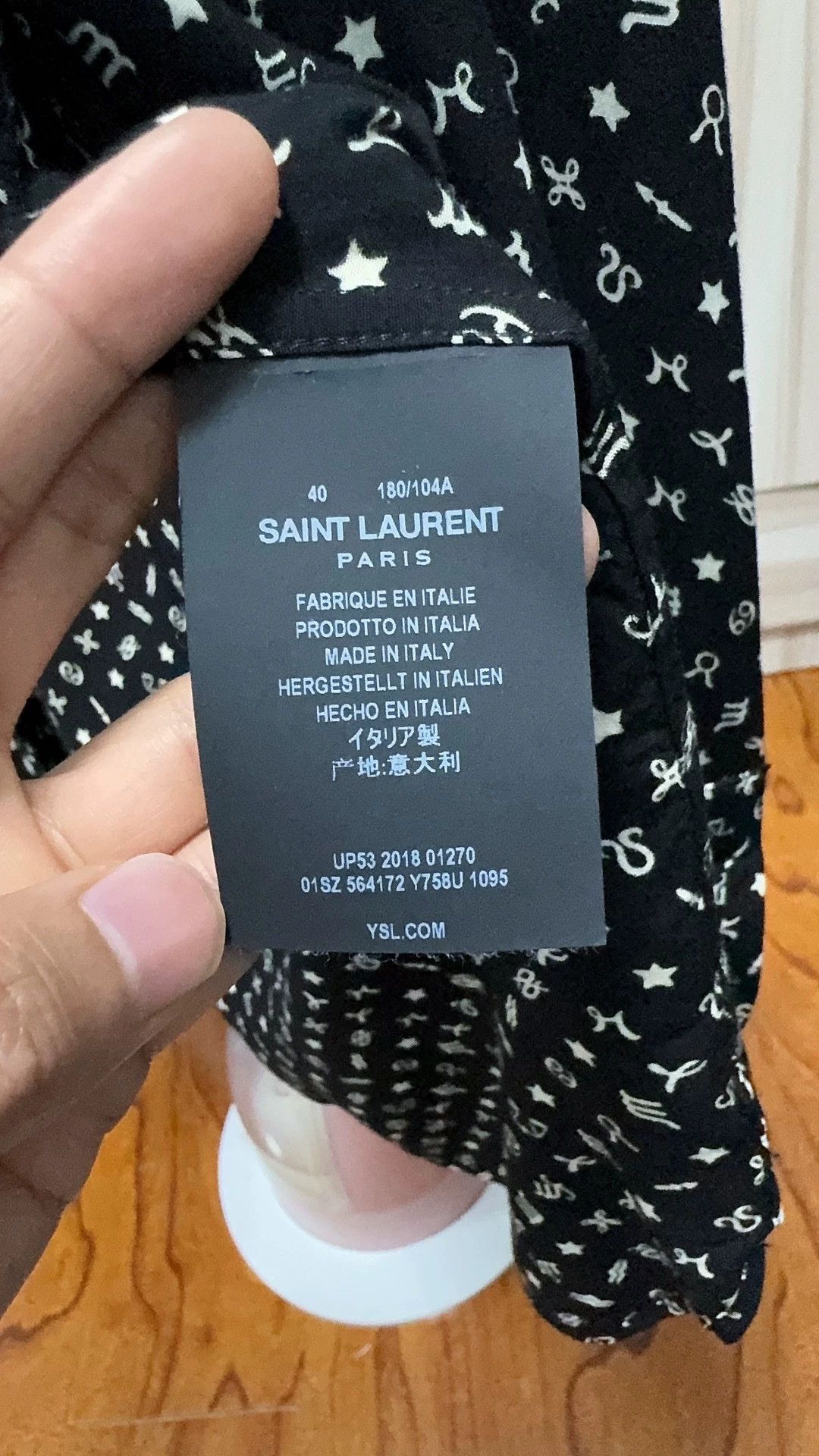 Saint Laurent Paris Saint Laurent Paris Constellation shirt Size US S / EU 44-46 / 1 - 5 Thumbnail