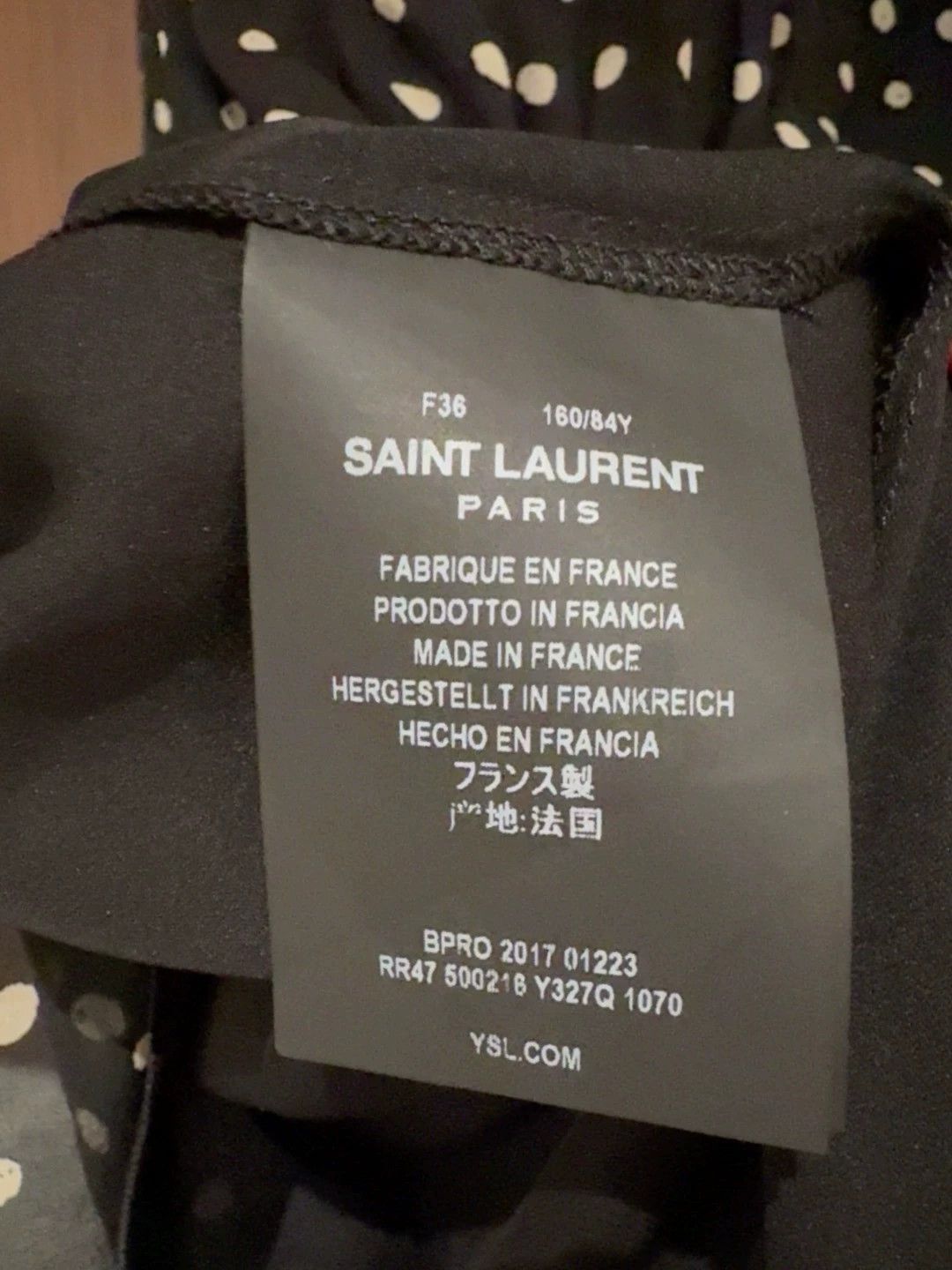 Saint Laurent Paris Saint Laurent Paris Polka dot dress Size US 36 / EU 52 - 4 Thumbnail