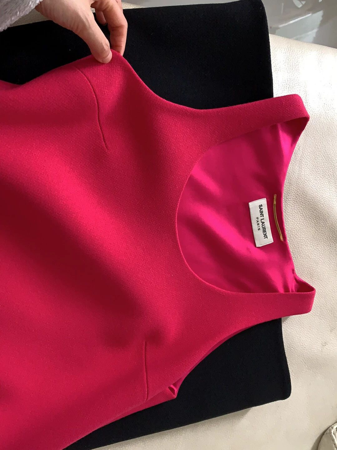 Saint Laurent Paris Saint Laurent Paris Color blocked sleeveless dress Size US 34 / EU 50 - 5 Thumbnail