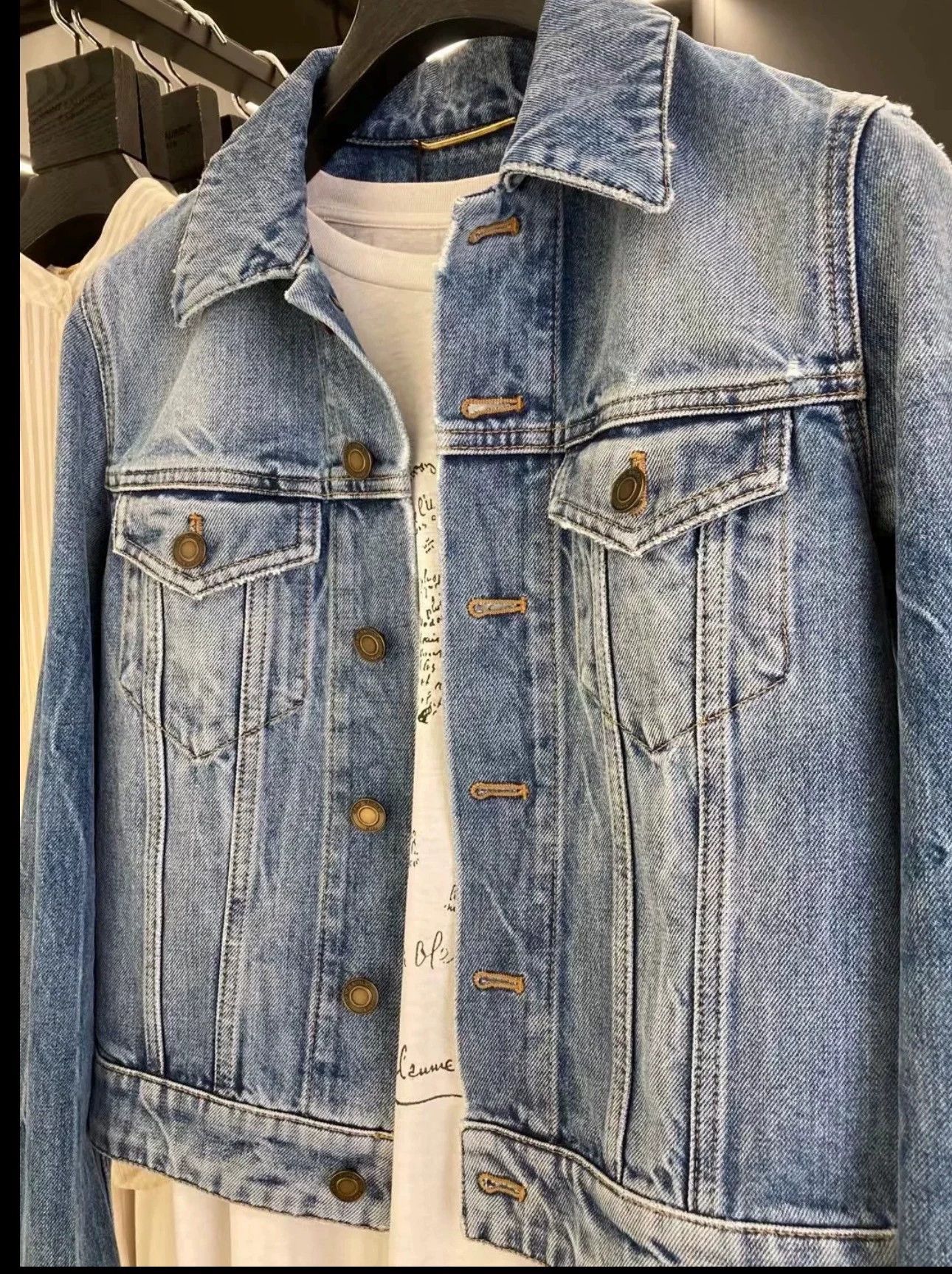 Saint Laurent Paris Saint Laurent Paris Short denim jacket Size US XS / EU 42 / 0 - 6 Thumbnail