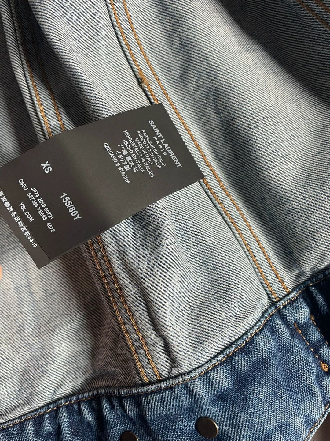 Saint Laurent Paris Saint Laurent Paris Short denim jacket Size US XS / EU 42 / 0 - 4 Thumbnail