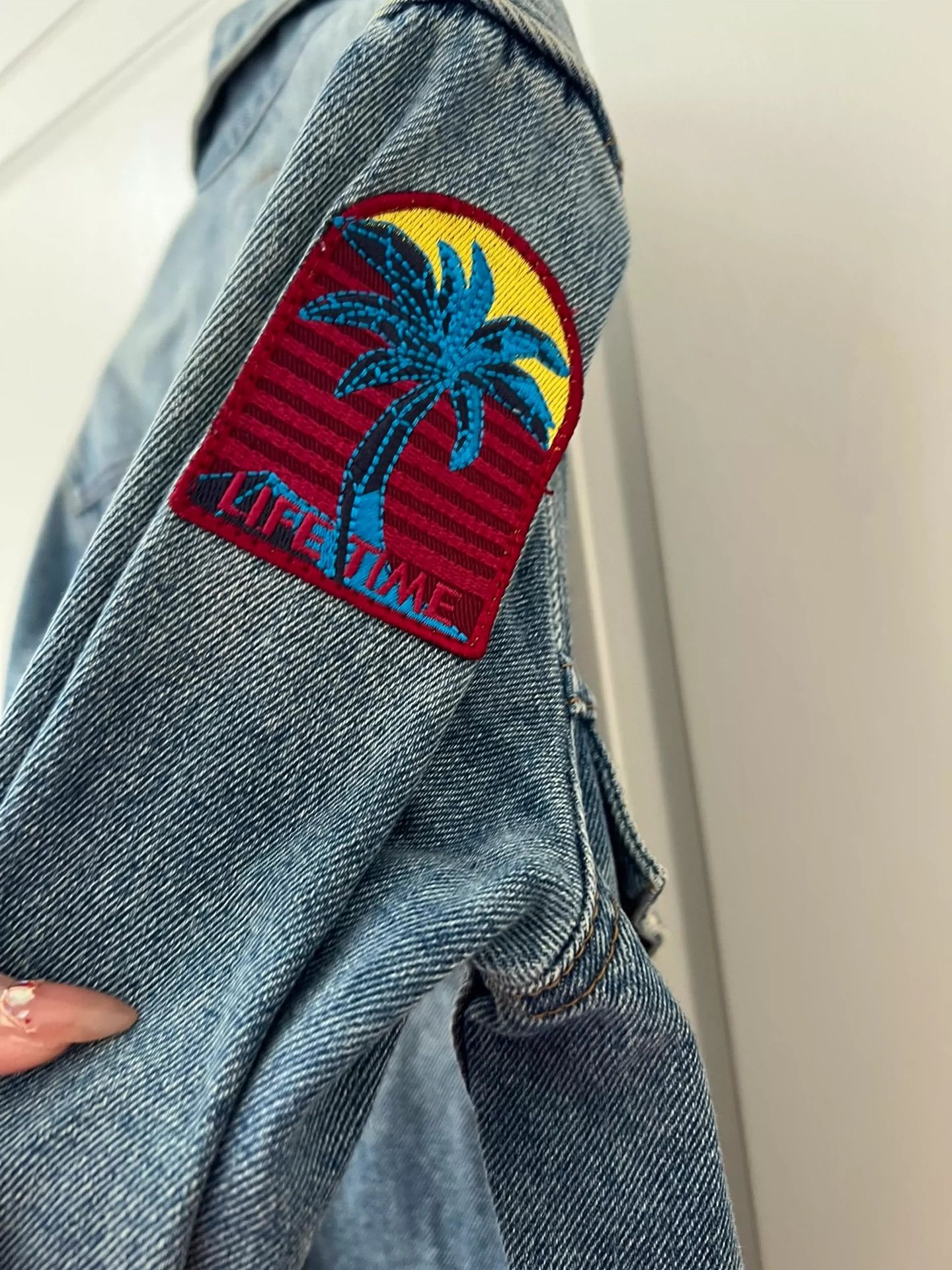Saint Laurent Paris Saint Laurent Paris Coconut tree denim jacket Size US S / EU 44-46 / 1 - 6 Thumbnail