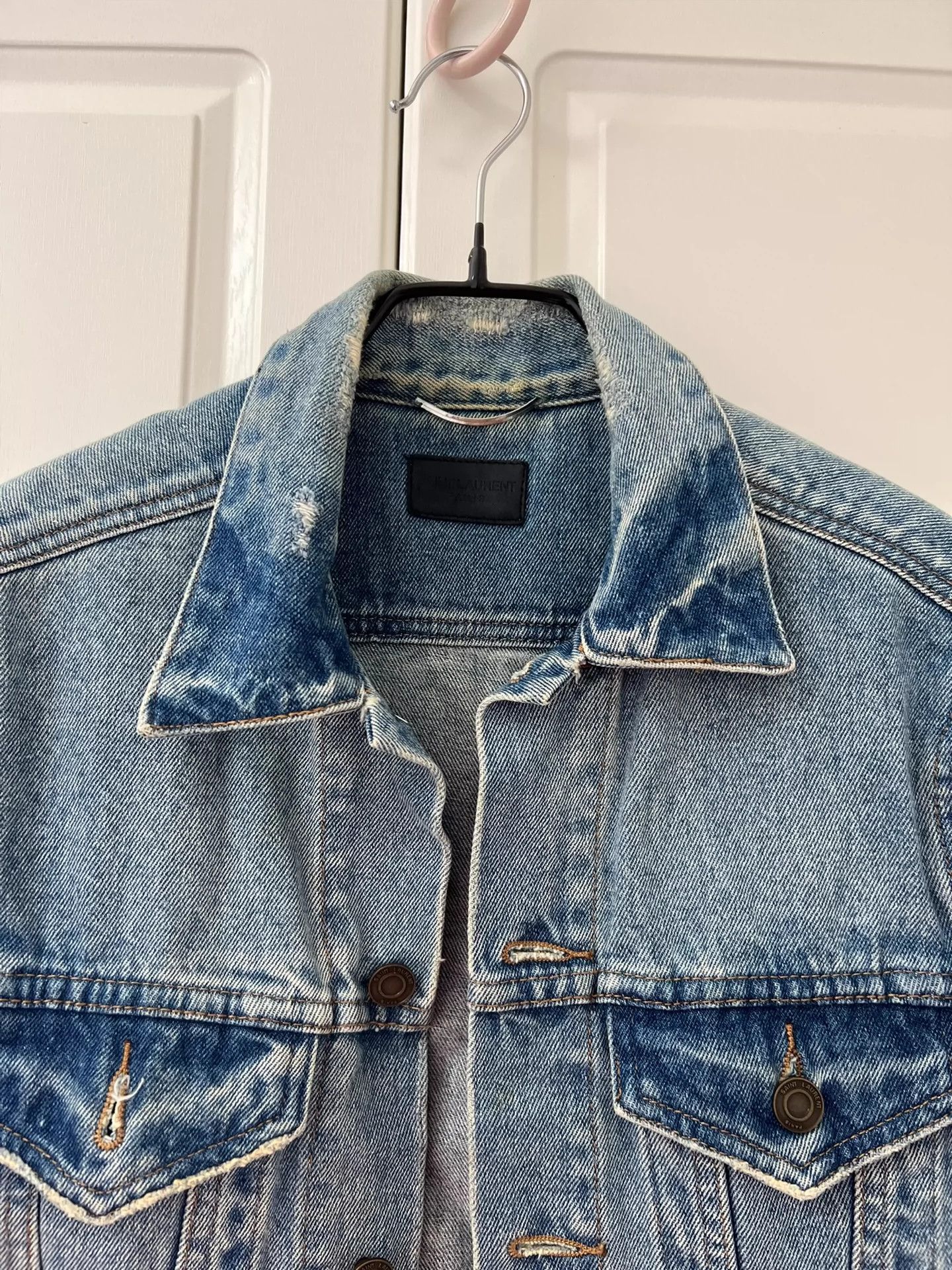 Saint Laurent Paris Saint Laurent Paris Coconut tree denim jacket Size US S / EU 44-46 / 1 - 2 Thumbnail
