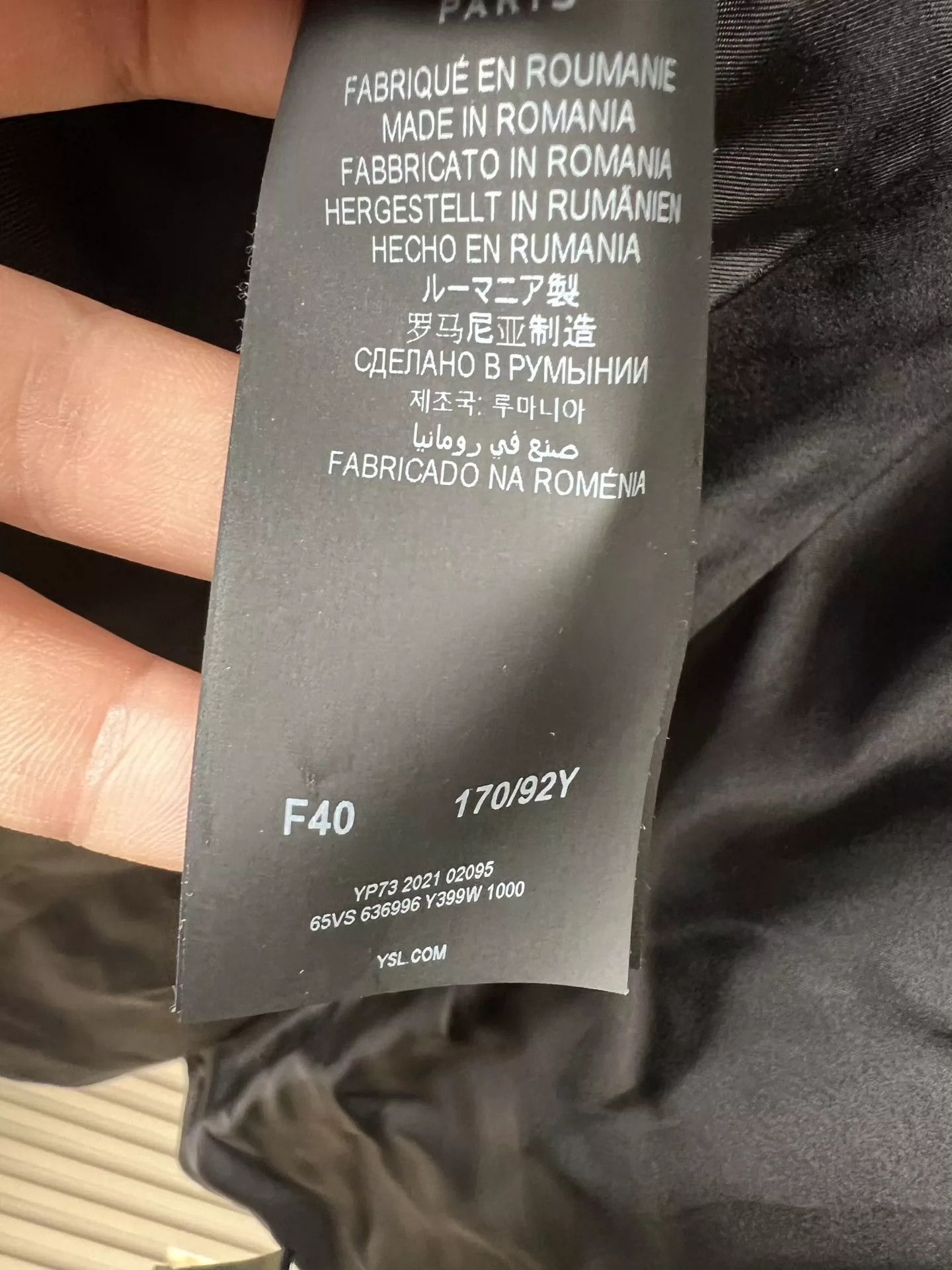 Saint Laurent Paris Saint Laurent Paris Classic women's jacket workwear Size US L / EU 52-54 / 3 - 5 Thumbnail