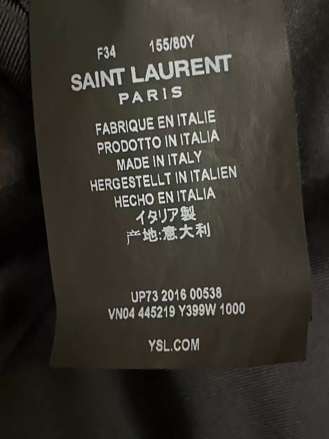 Saint Laurent Paris Saint Laurent Paris Men's Classic Suit Jacket Size US XS / EU 42 / 0 - 3 Thumbnail