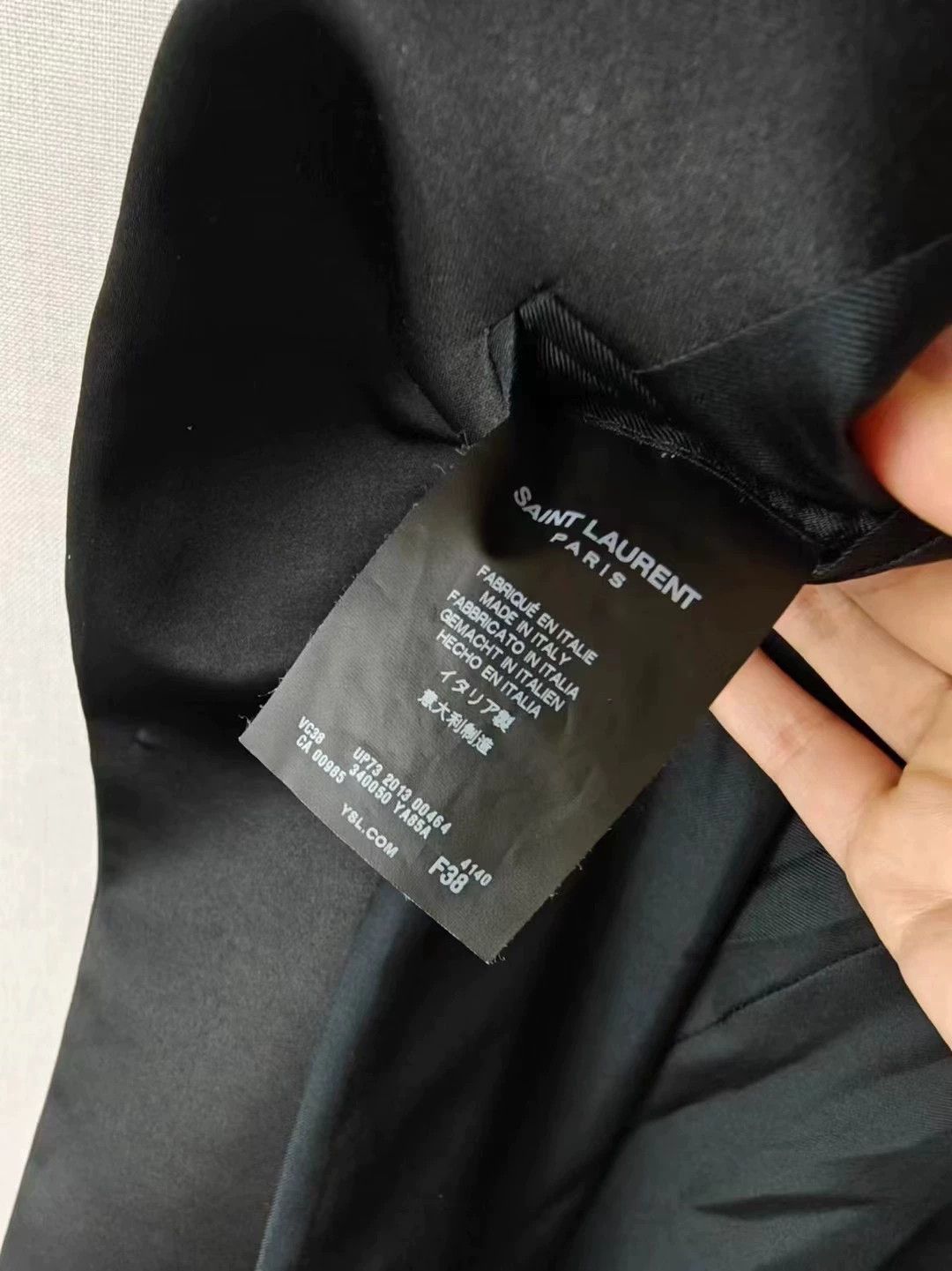 Saint Laurent Paris Saint Laurent Paris Men's Classic Suit Jacket Size US XS / EU 42 / 0 - 3 Thumbnail