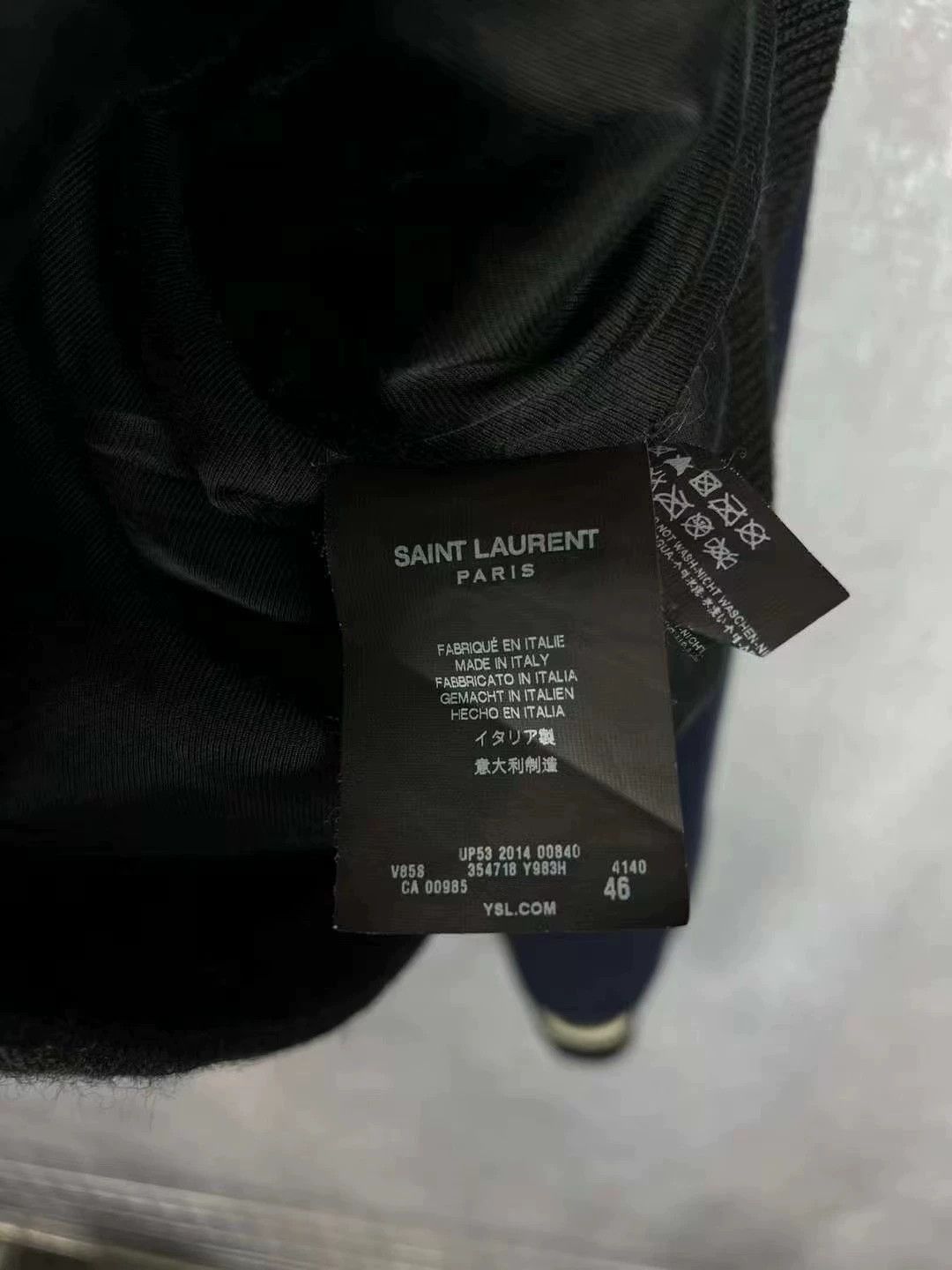 Saint Laurent Paris Saint Laurent Paris Deep blue baseball jersey Size US S / EU 44-46 / 1 - 3 Thumbnail