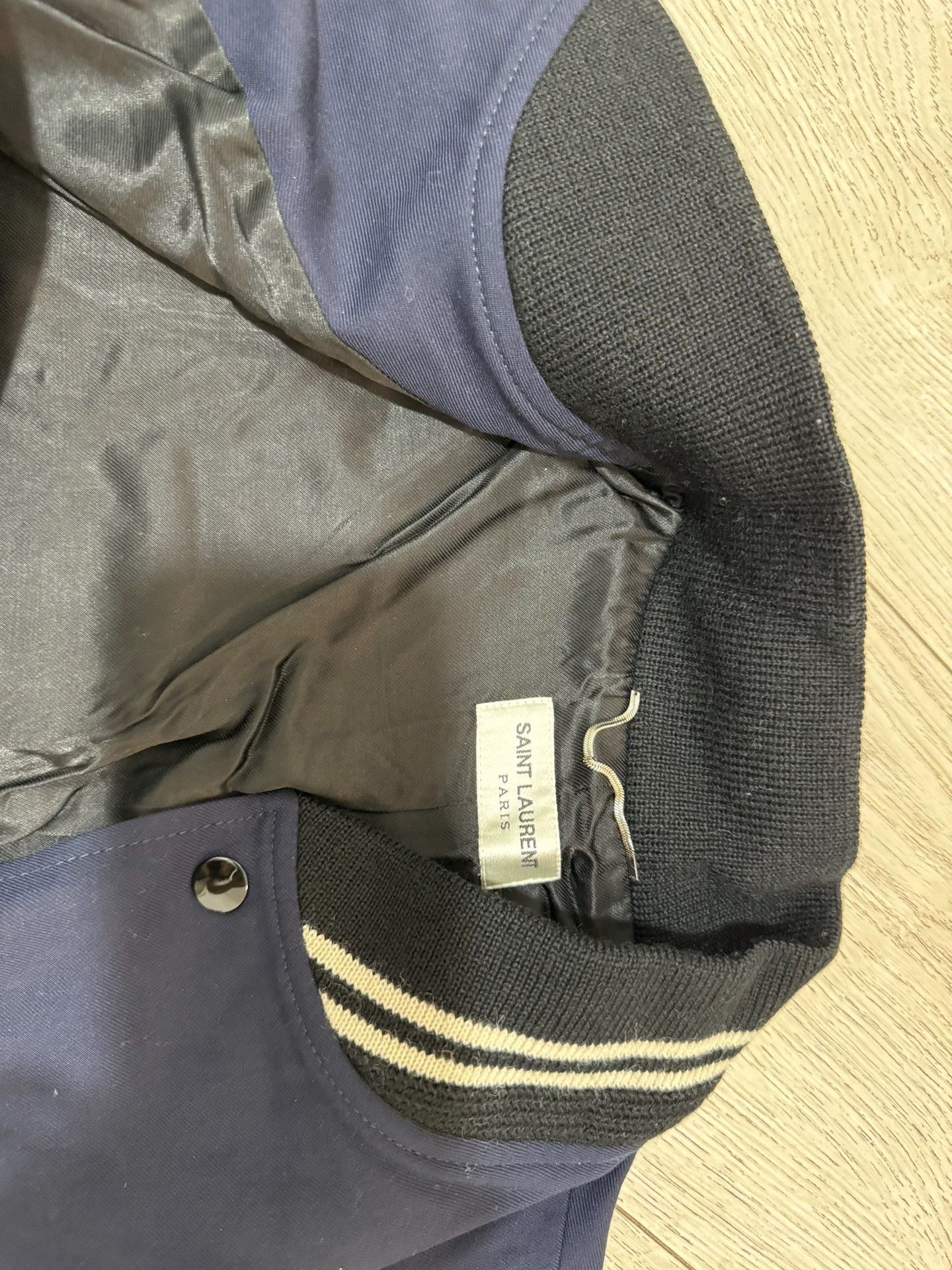 Saint Laurent Paris Saint Laurent Paris Deep blue baseball jersey Size US M / EU 48-50 / 2 - 2 Thumbnail