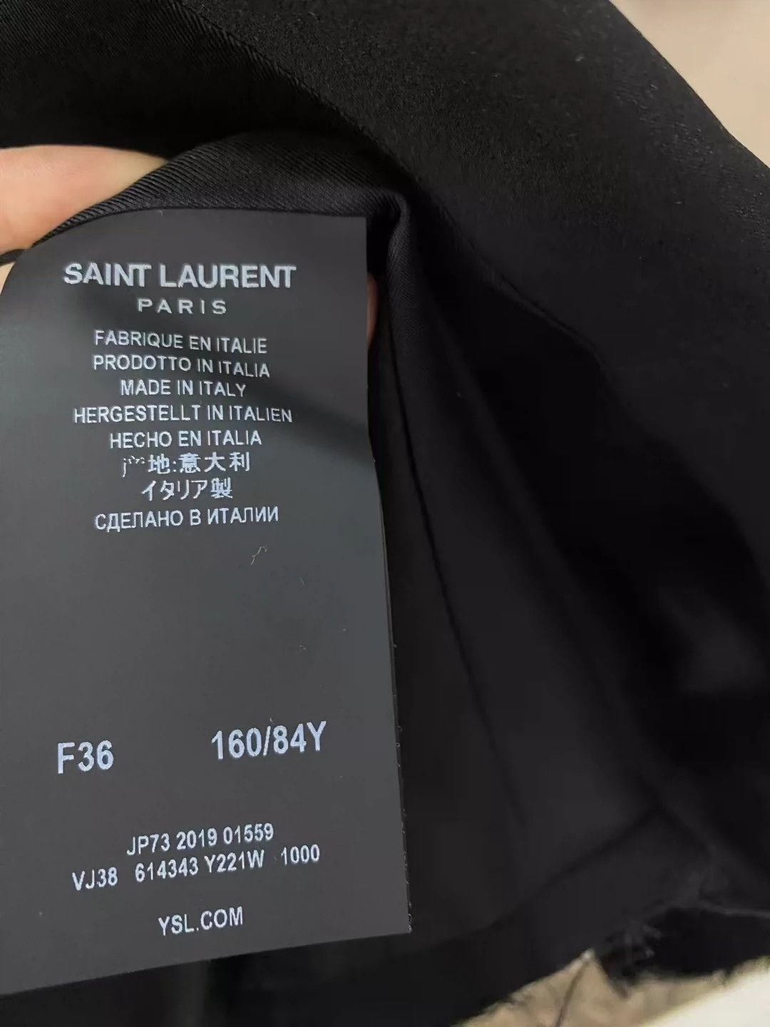 Saint Laurent Paris Saint Laurent Paris Wool short jacket Size US XS / EU 42 / 0 - 4 Thumbnail