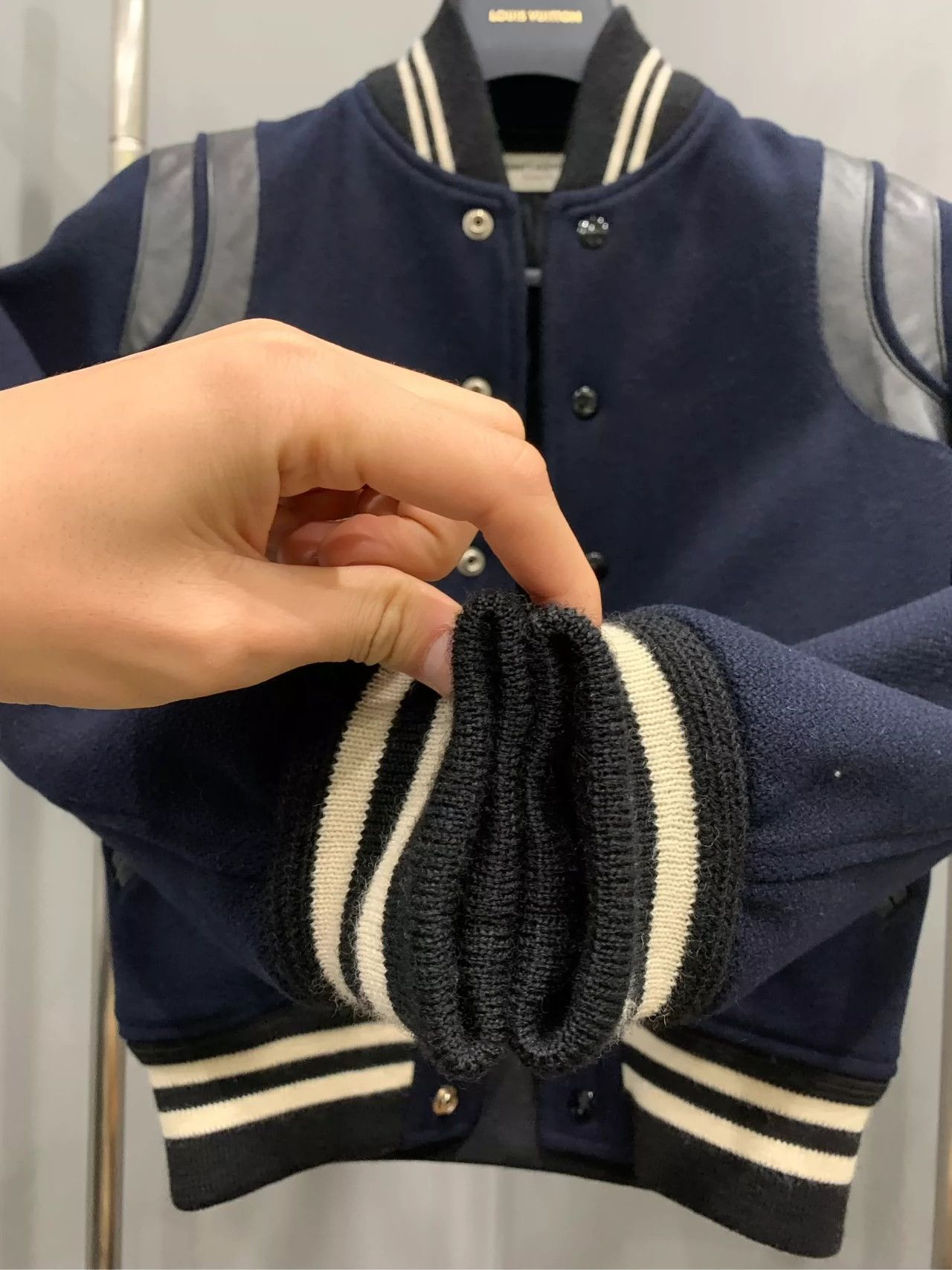 Saint Laurent Paris Saint Laurent Paris Deep blue baseball jersey Size US XS / EU 42 / 0 - 3 Thumbnail