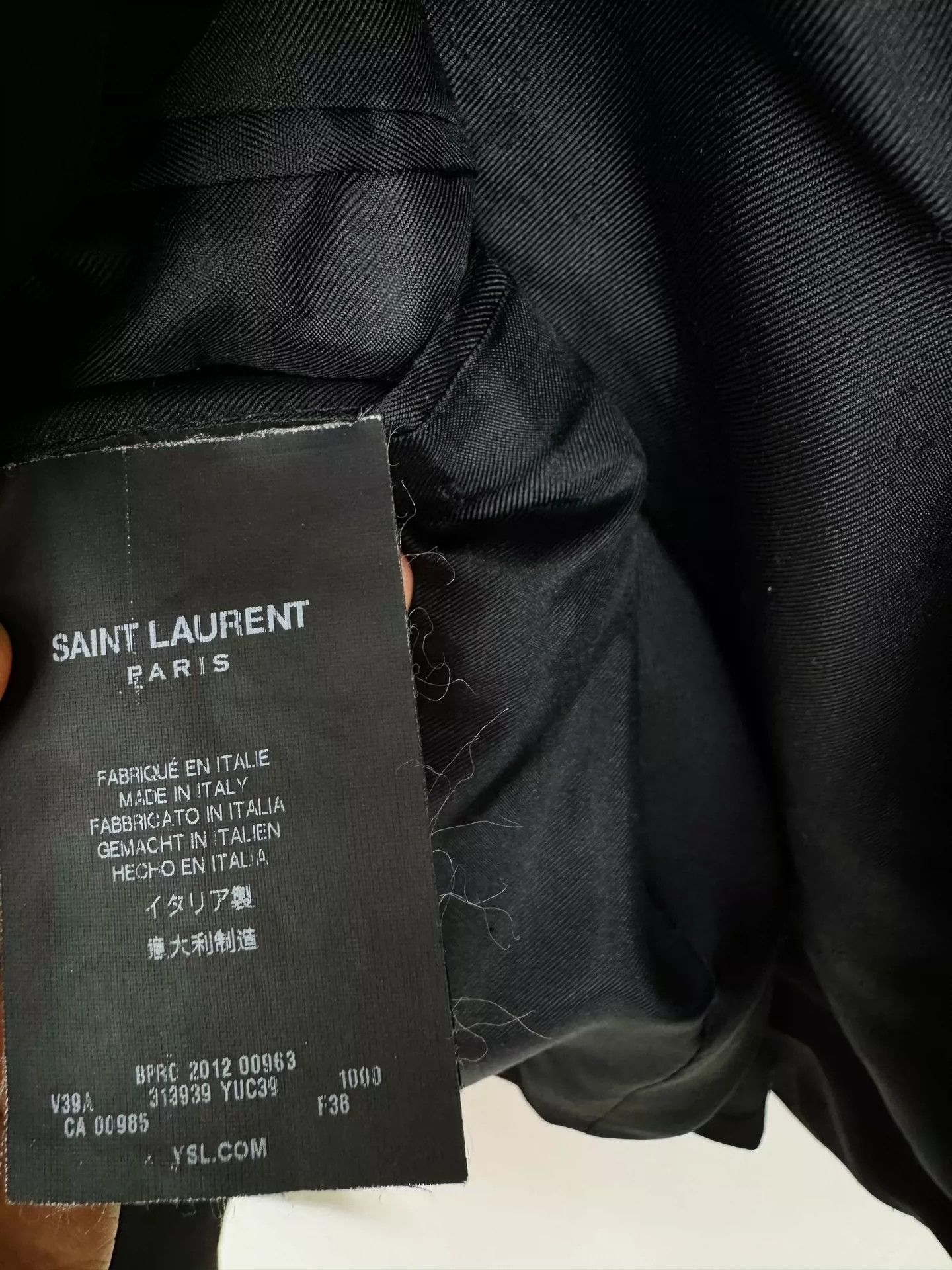 Saint Laurent Paris Saint Laurent Paris Wool short jacket Size US XS / EU 42 / 0 - 4 Thumbnail