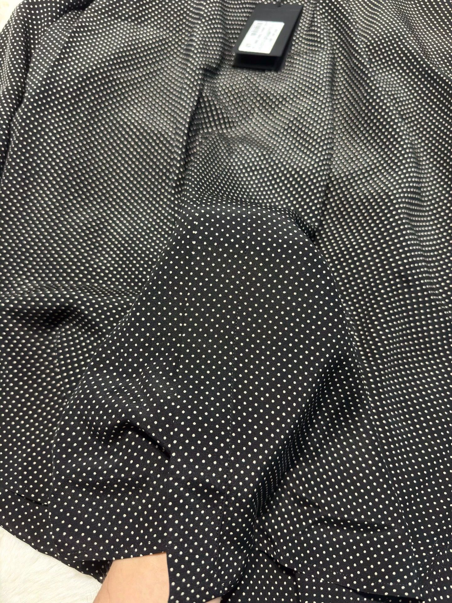 Saint Laurent Paris Saint Laurent Paris Men's silk polka dot shirt Size US M / EU 48-50 / 2 - 9 Thumbnail