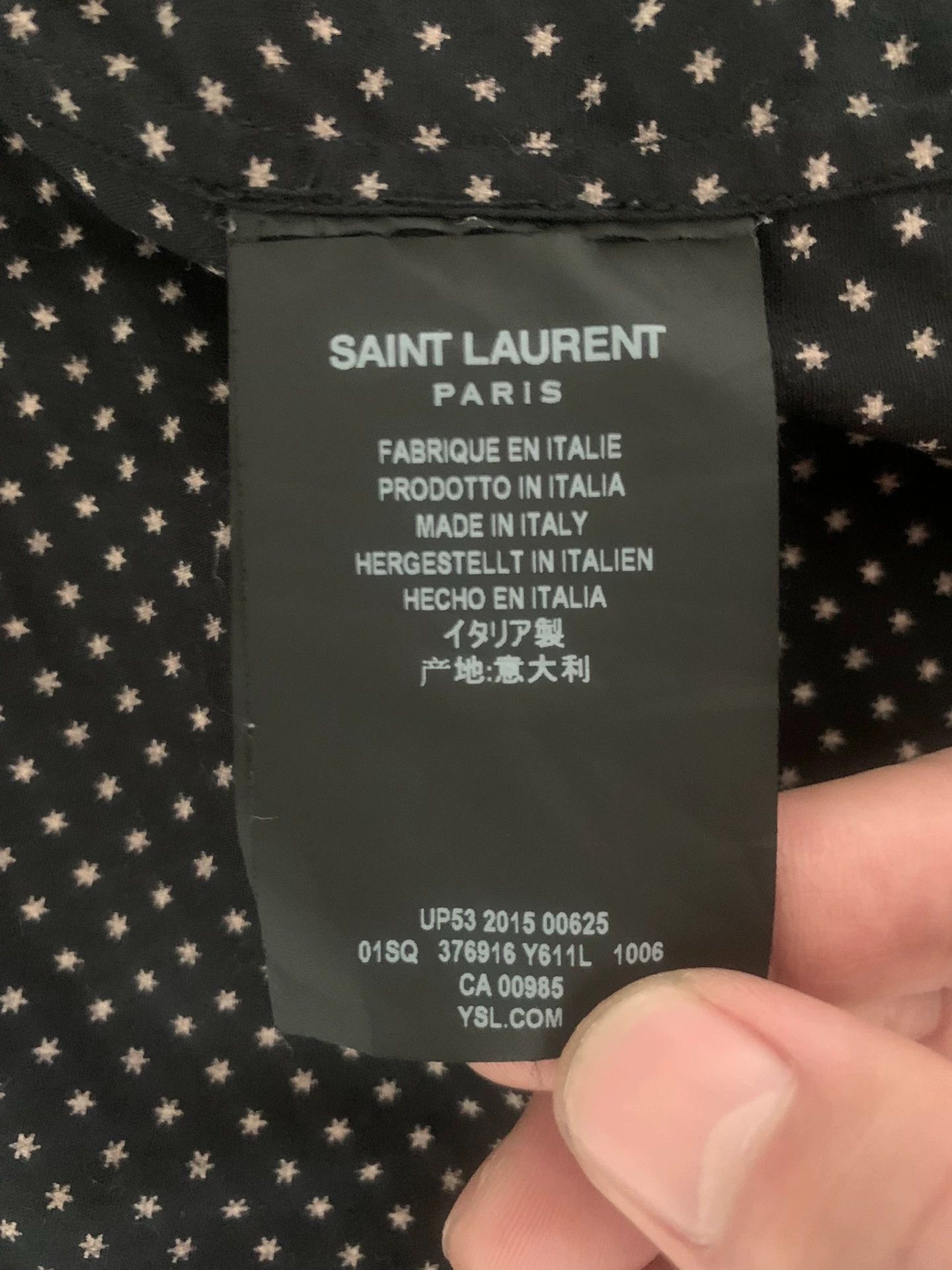 Saint Laurent Paris Saint Laurent Paris Star mulberry silk shirt Size US XS / EU 42 / 0 - 3 Thumbnail