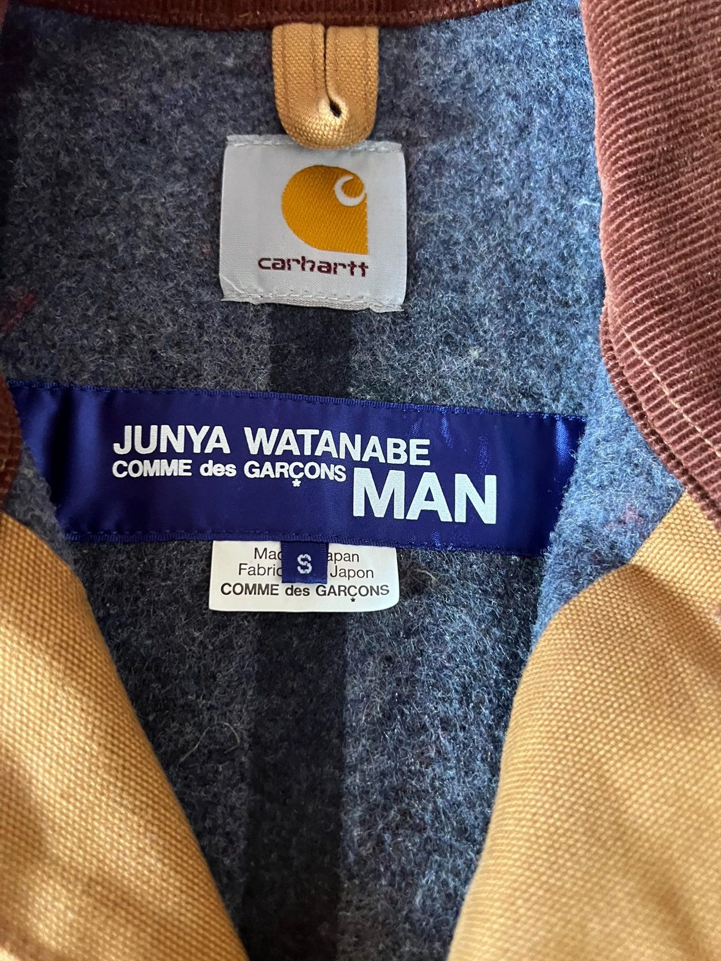 Junya Watanabe Junya watanabe carhartt joint tooling leather sleeve jacket Size US S / EU 44-46 / 1 - 3 Thumbnail